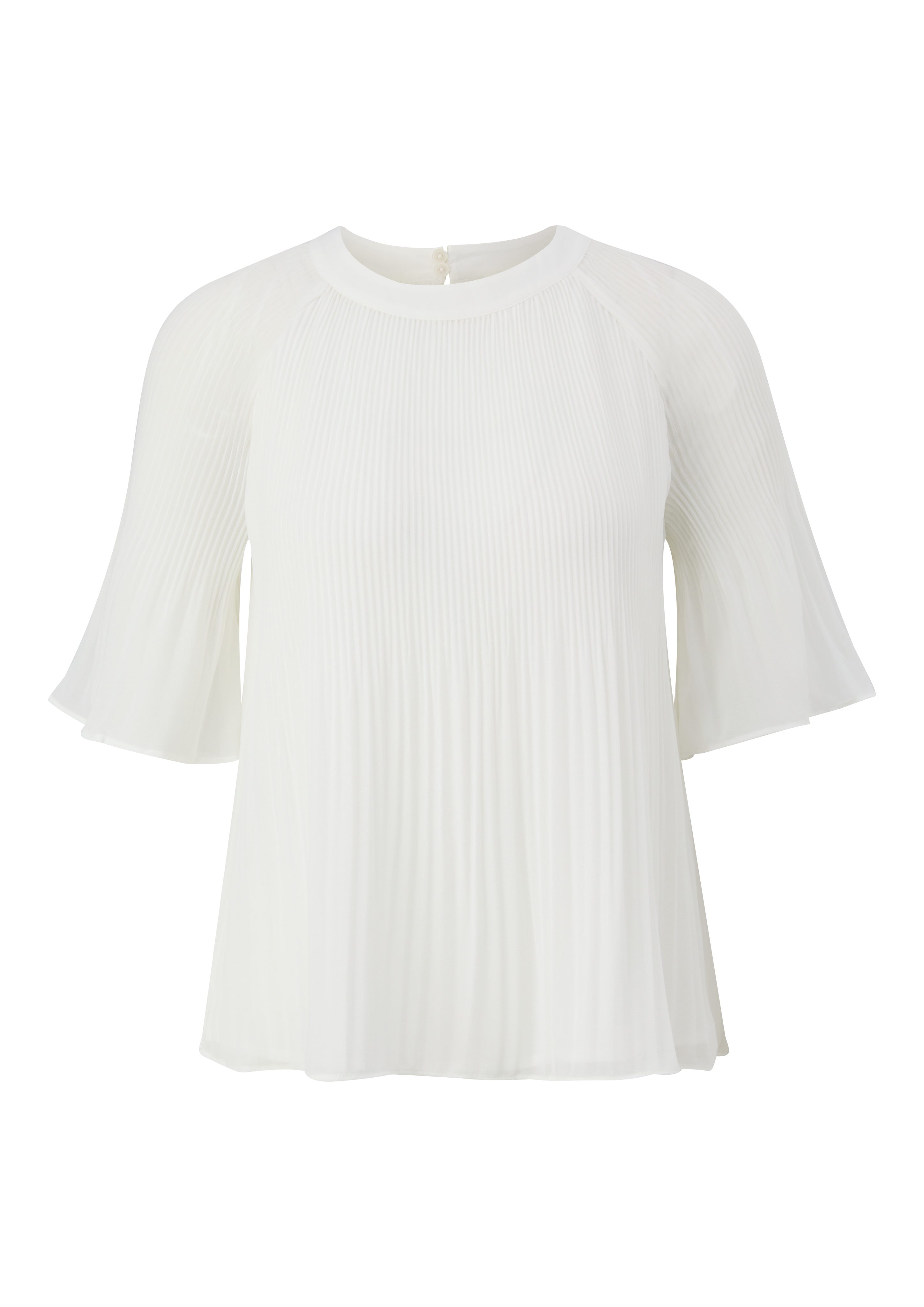 s.Oliver BLACK LABEL Chiffon blouse met plisséplooien