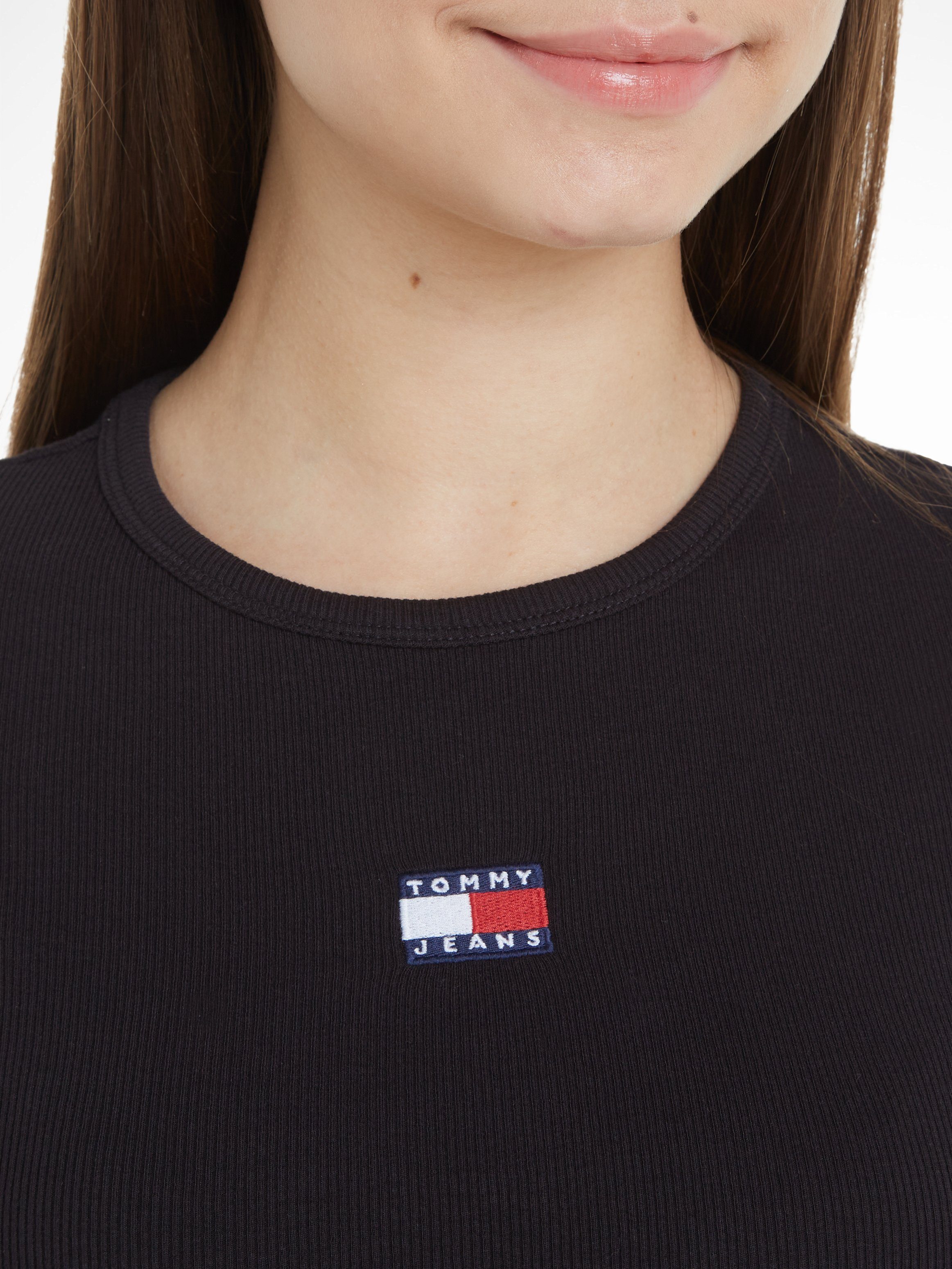 TOMMY JEANS Shirt met korte mouwen TJW SLIM BADGE RIB TEE