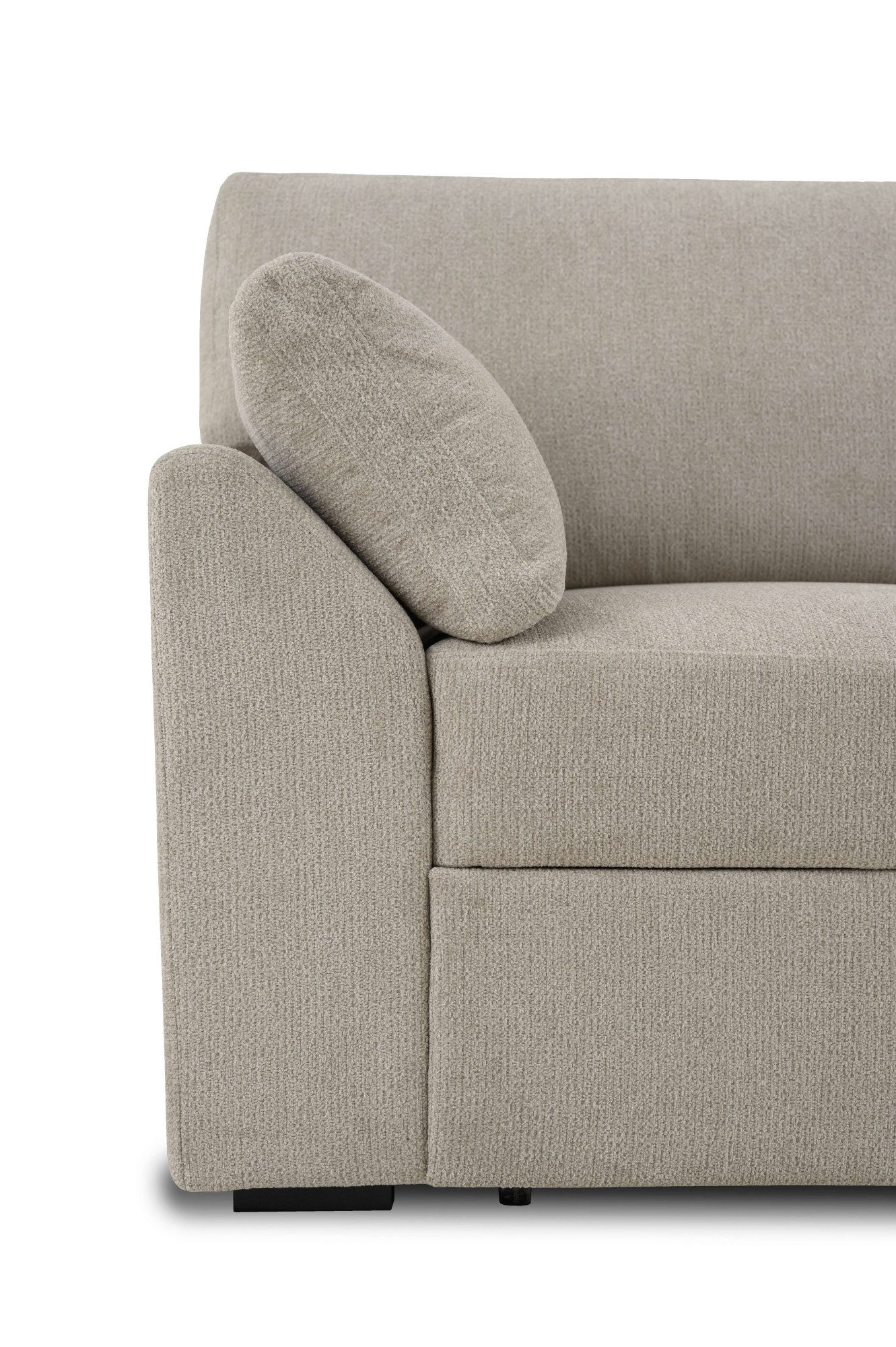 Home affaire 3-zitsbank Citry Breedte 233 cm, chenille, met bedfunctie, ligoppervlak 144x190 cm