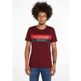 tommy hilfiger t-shirt two tone hilfiger tee rood