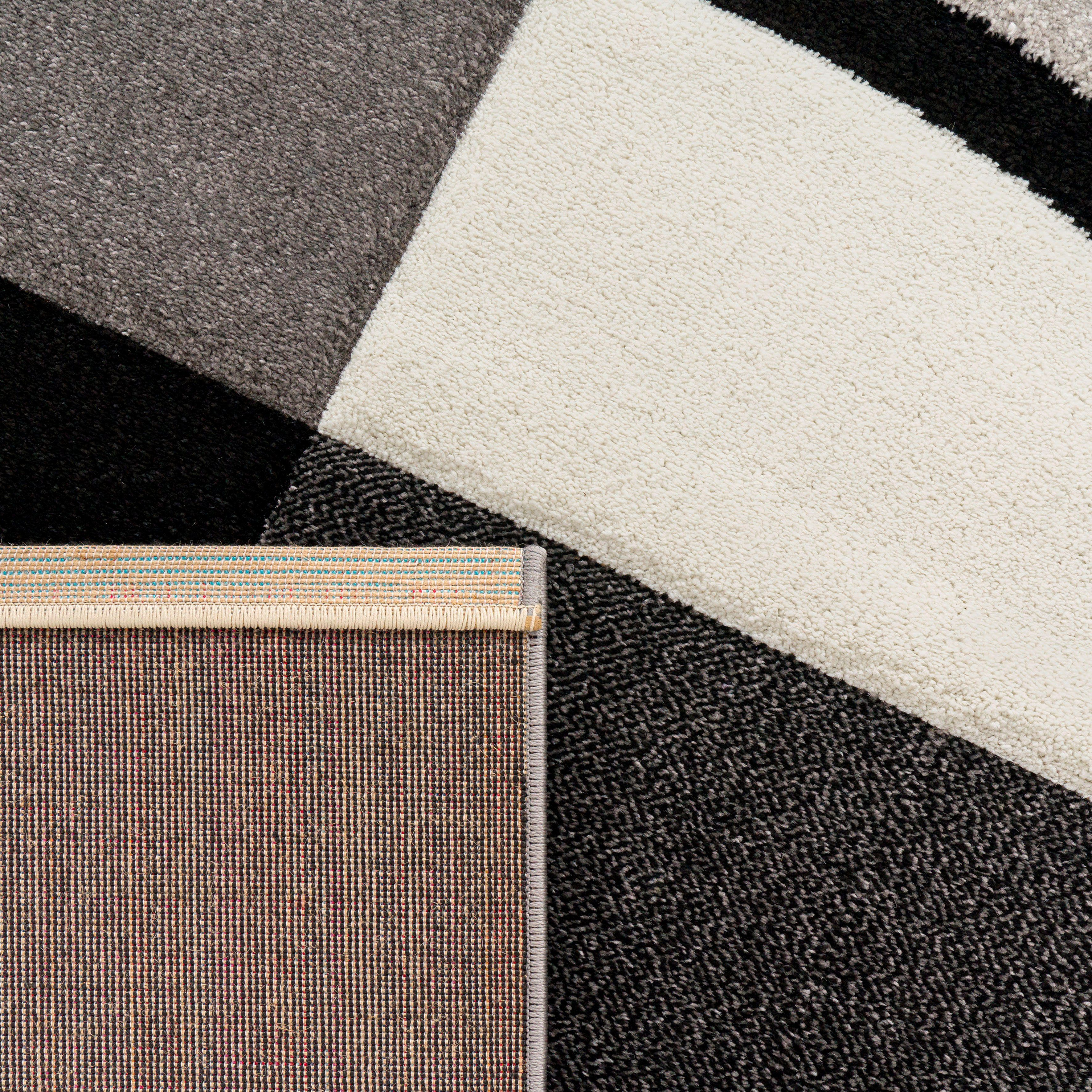 Paco Home Vloerkleed Diamond 665 Ruitmotief, 3D-design, ook als loper, woonkamer, slaapkamer