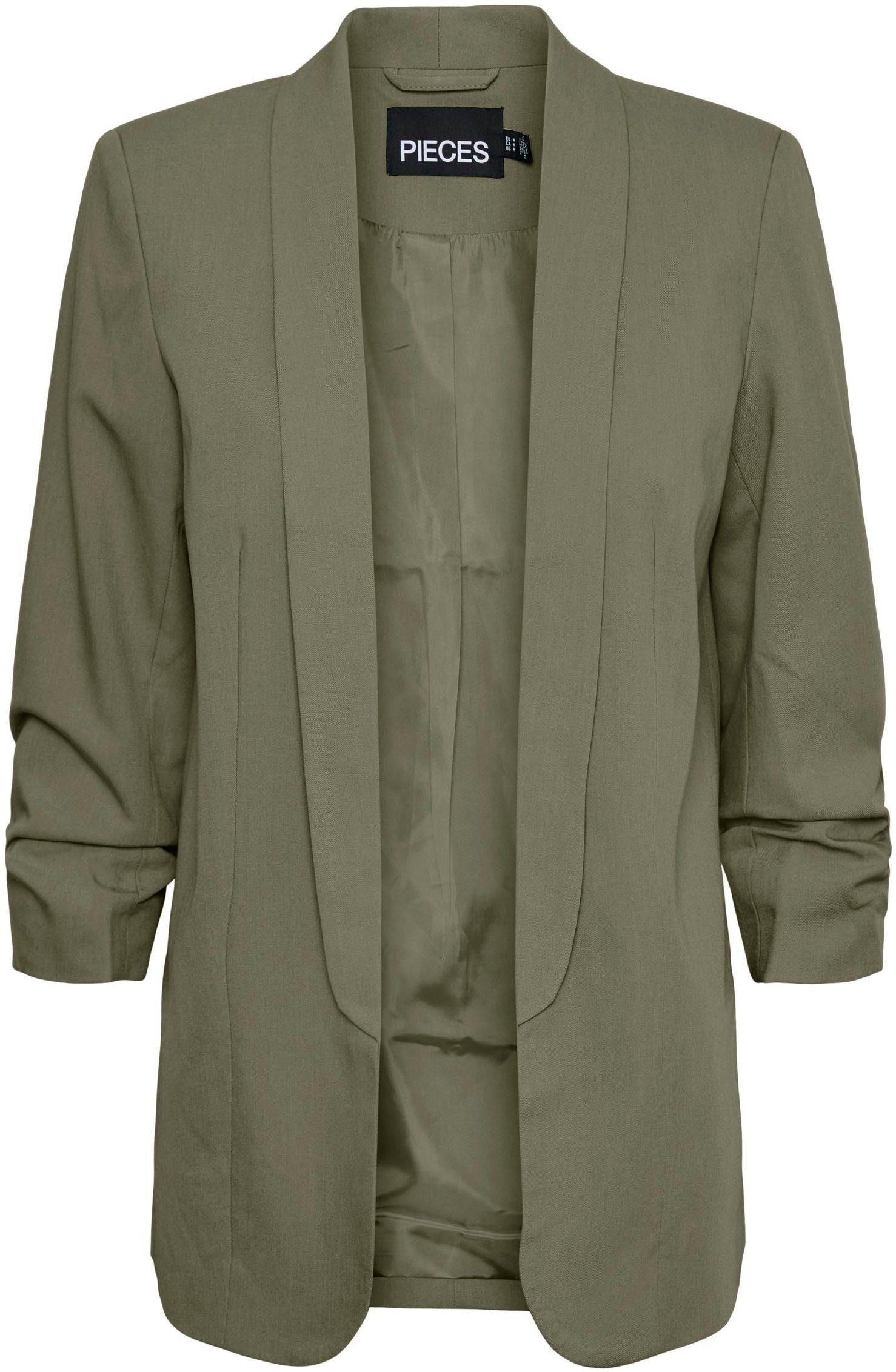 pieces Blouseblazer PCBOSELLA 3/4 BLAZER NOOS met plooidetail op de mouw