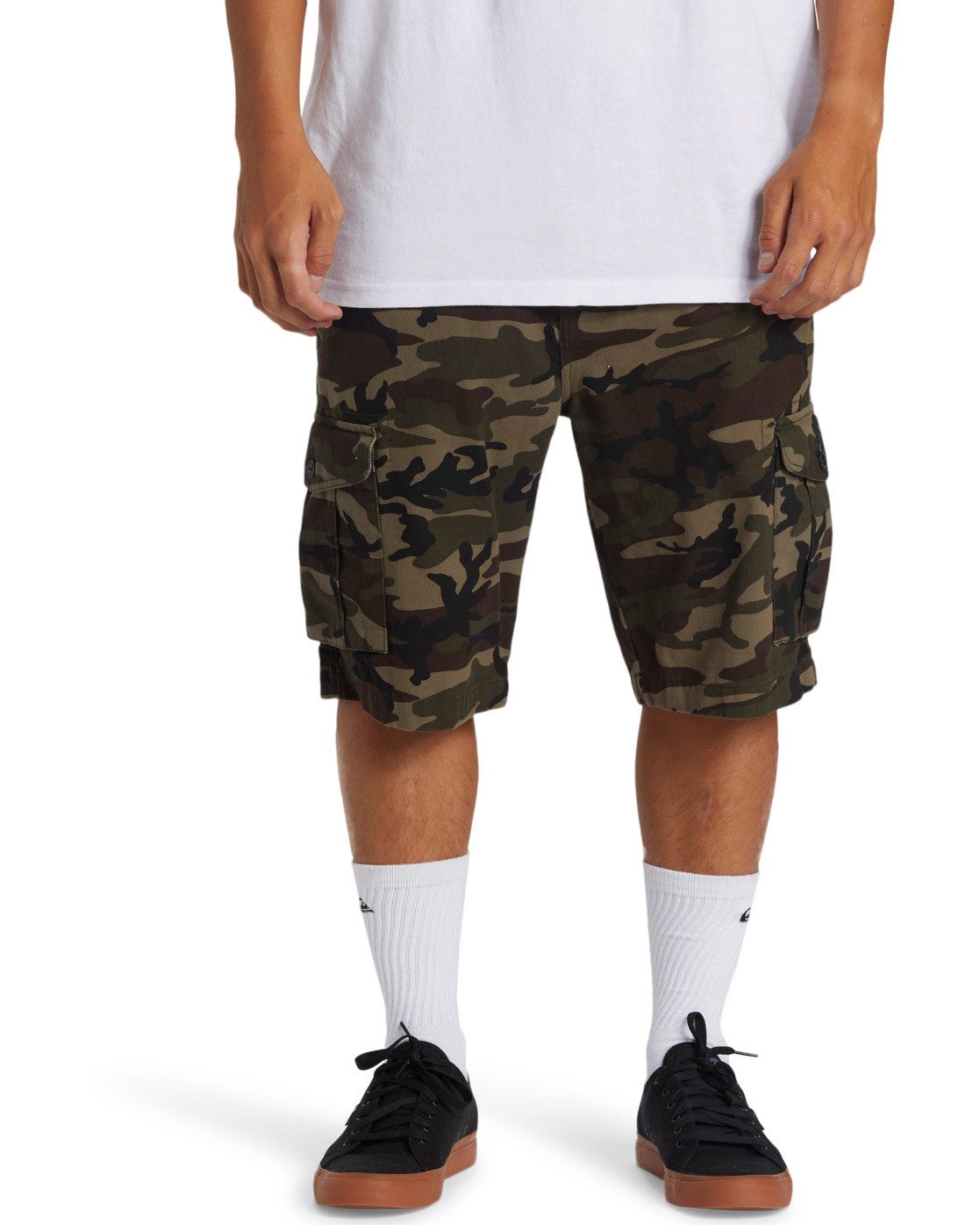 Quiksilver Bermuda Crucial Battle Cargo heren broeken maat 30 (S) groen