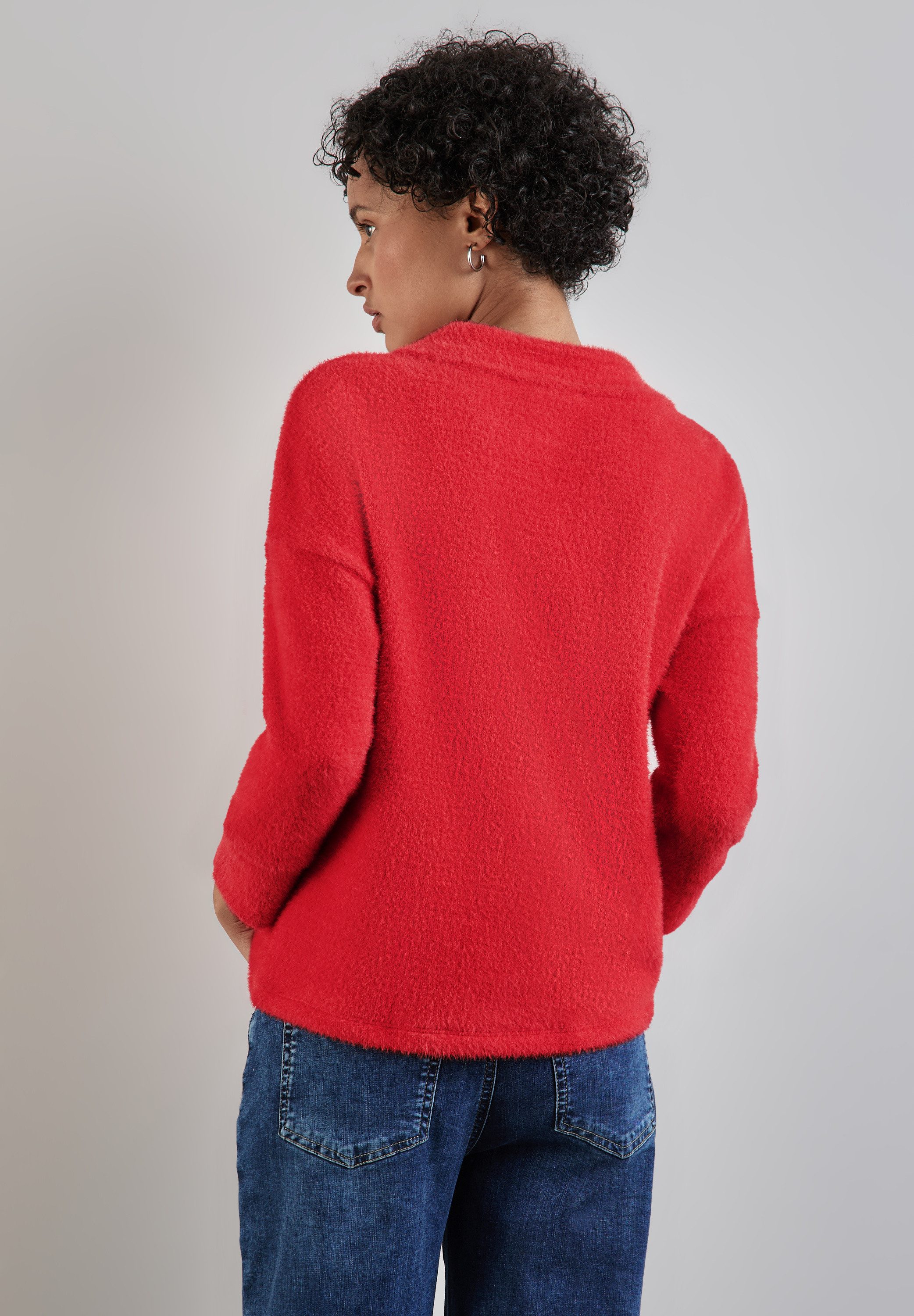 STREET ONE Shirt met 3/4 mouwen met col