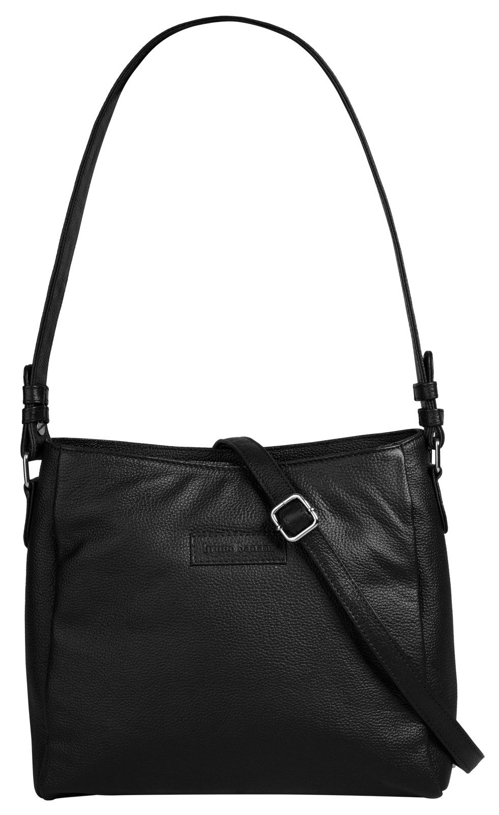 Bruno Banani Shopper echt leder dames shoppers maat Onesize zwart