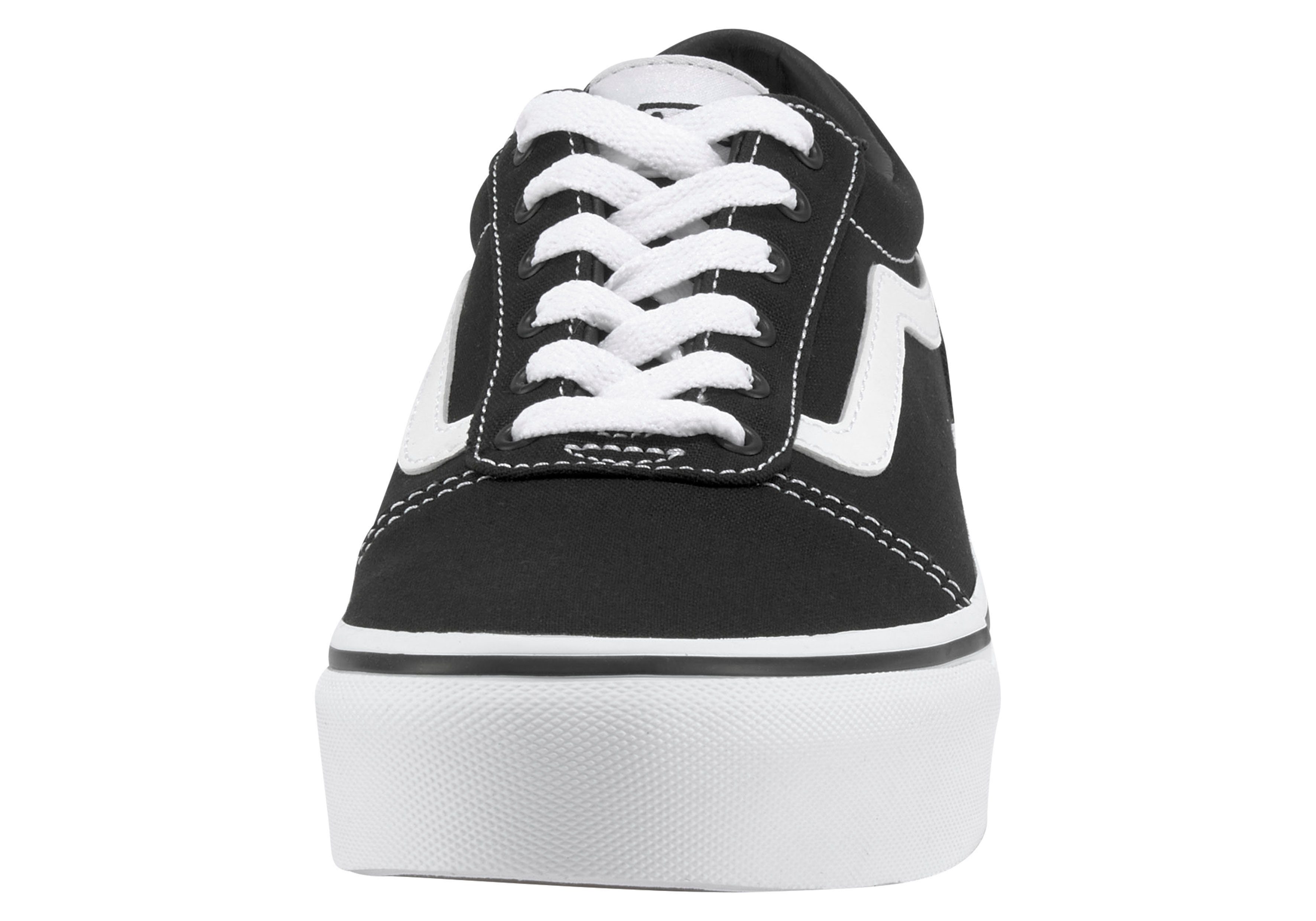 Vans Plateausneakers Ward Platform van textielen canvasmateriaal