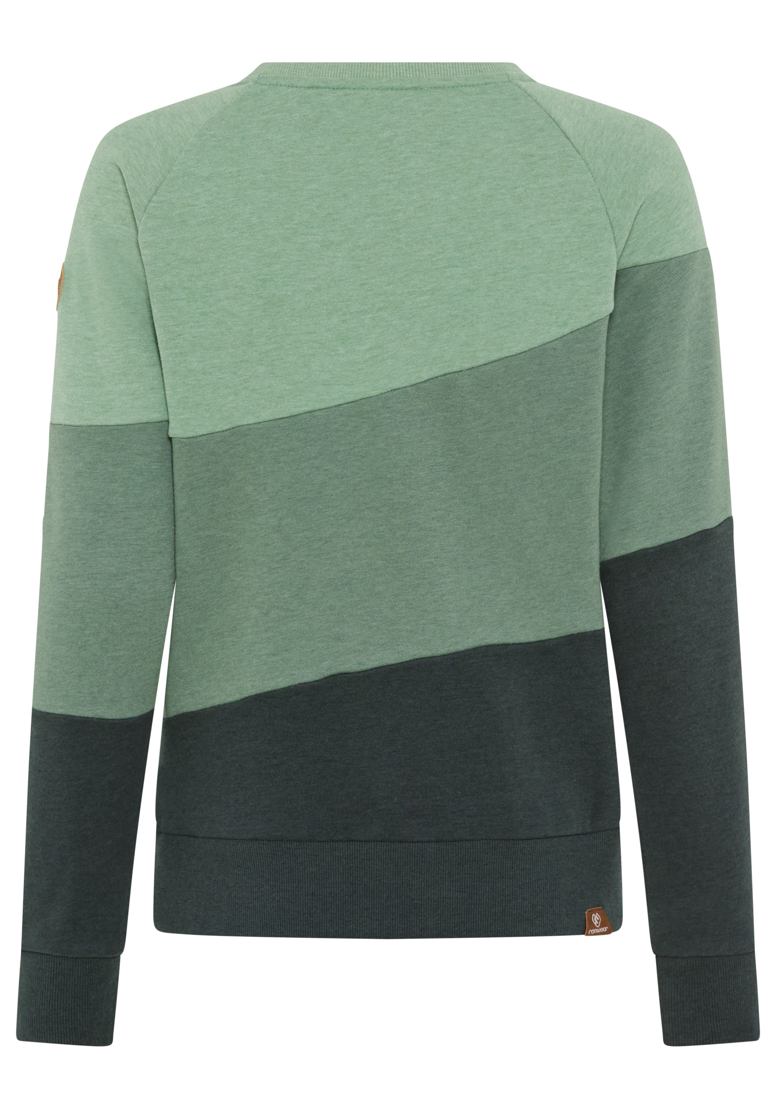 Ragwear Sweater JOHANKA BLOCK Ronde hals met color blocking design