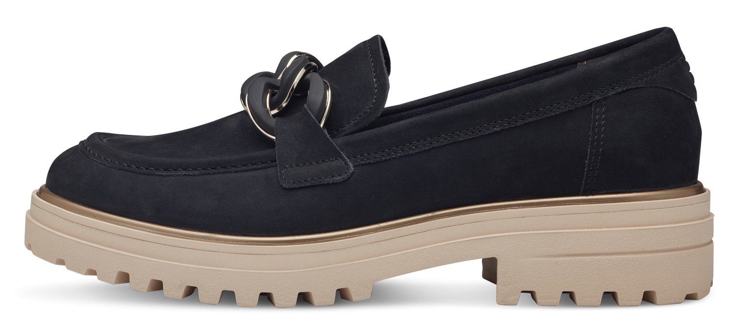 Tamaris Loafers , chunky loafer, plateau slipper met lichte profielzool
