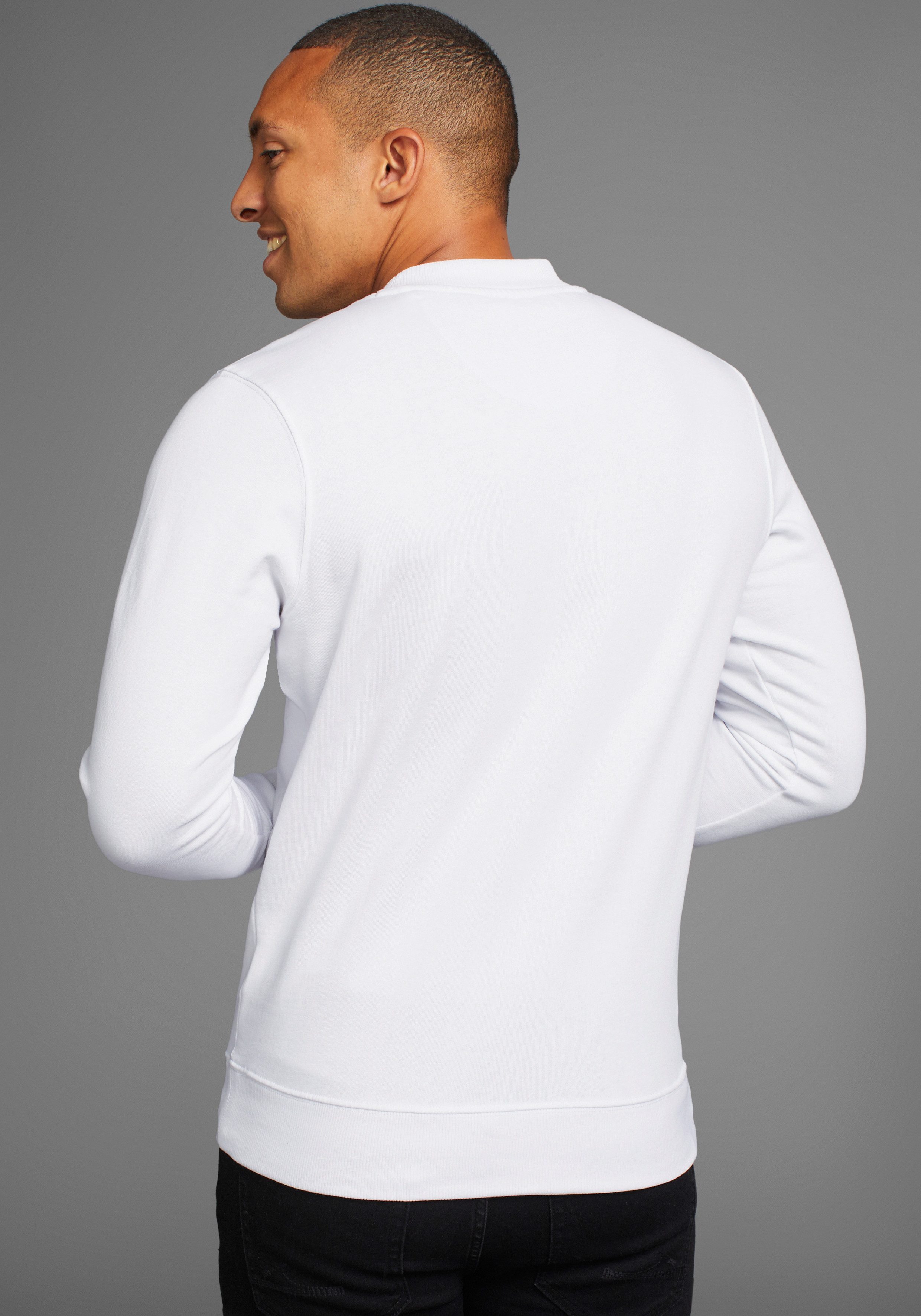 DELMAO Sweatshirt Langarm, regular fit, effen, basic-stijl
