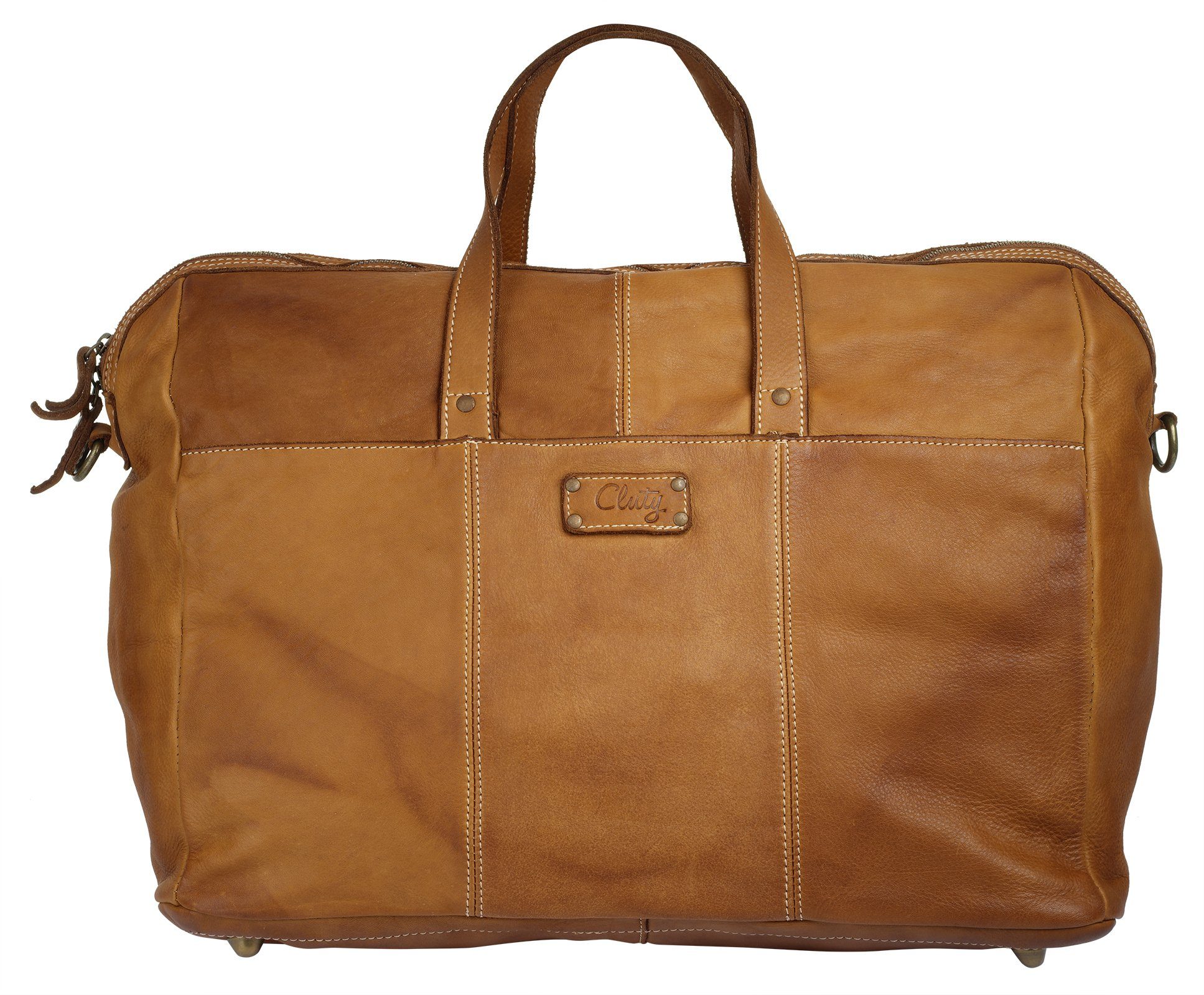 Cluty Reistas echt leer, made in italy