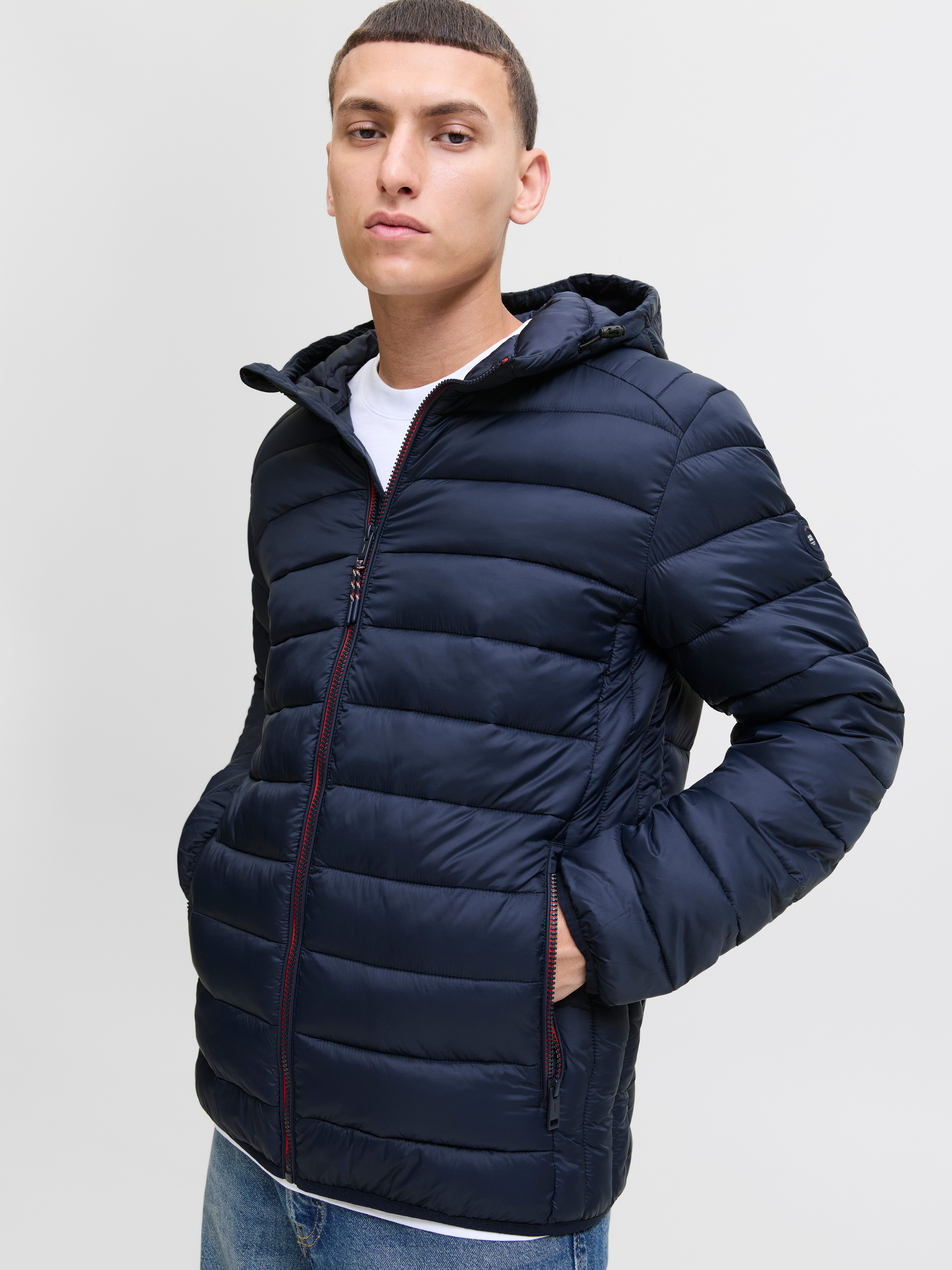 Jack & Jones Gewatteerde jas JJEBRADLEY LIGHT PUFFER HOOD NOOS