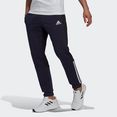 adidas sportswear sportbroek essentials colorblock fleece broek blauw