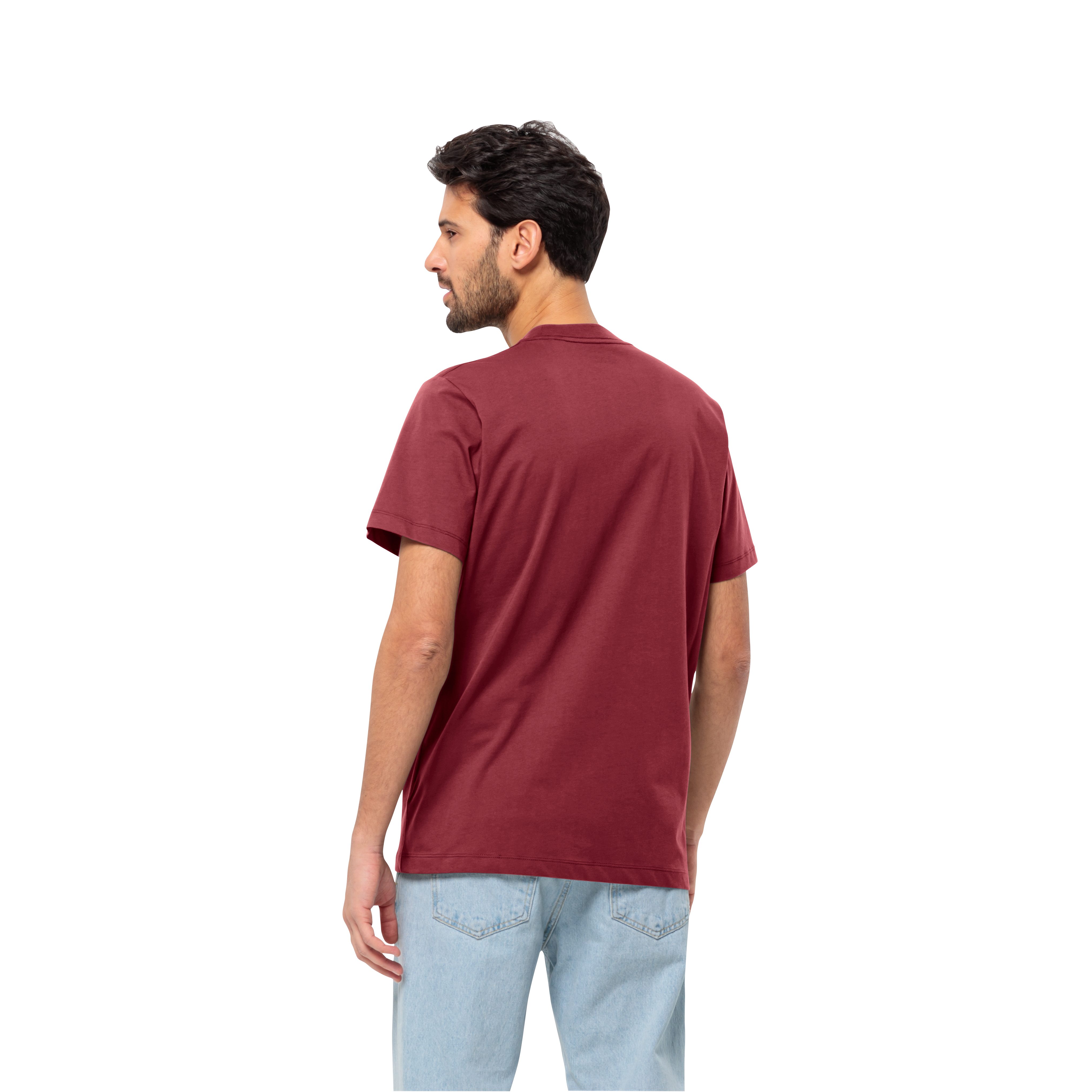 Jack Wolfskin T-shirt ESSENTIAL T M zacht klassiek t-shirt van ademende bio-katoen
