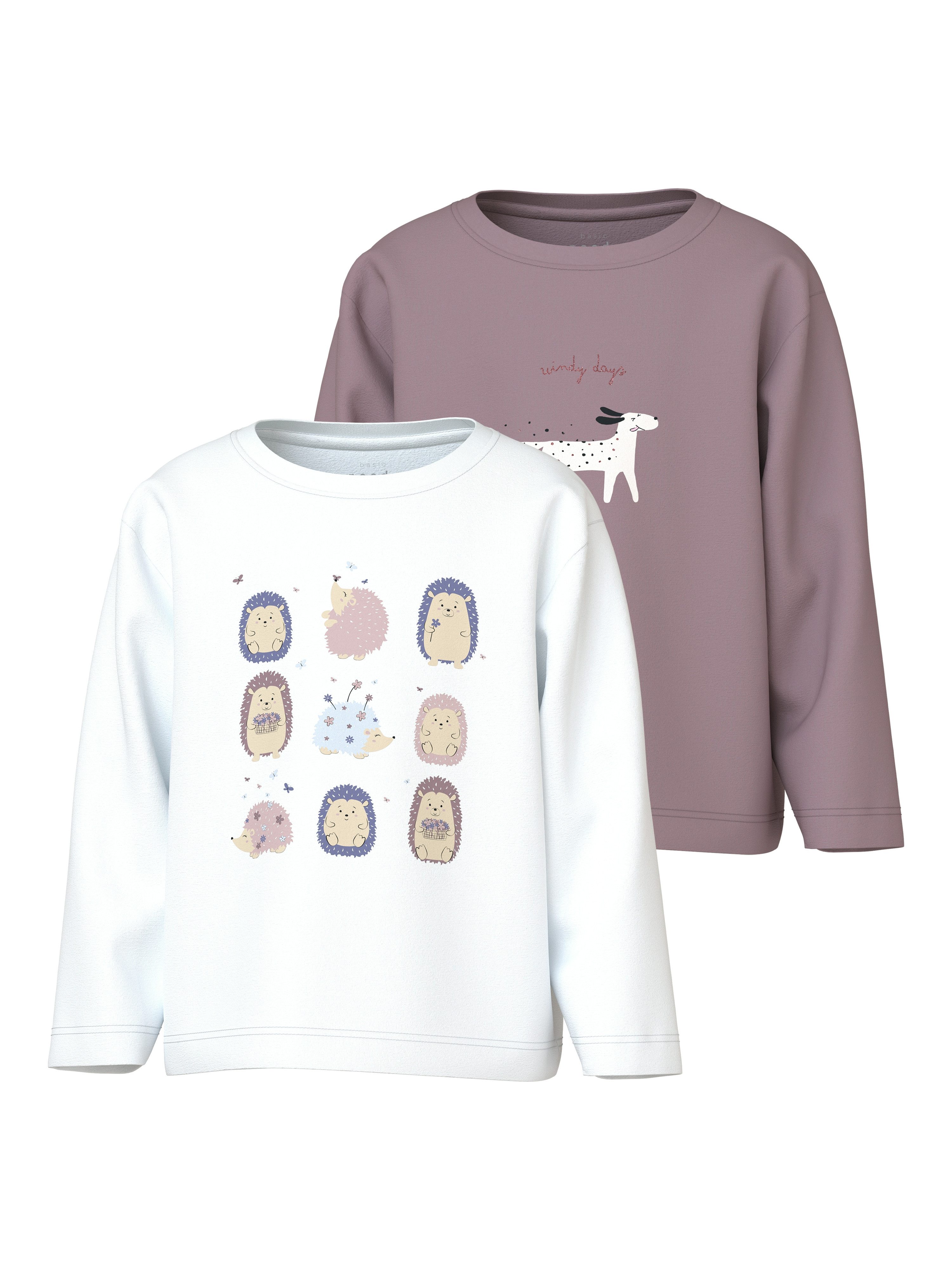 Name It Shirt met lange mouwen NMFVEEN 2P LS NREG TOP (set, 2-delig)