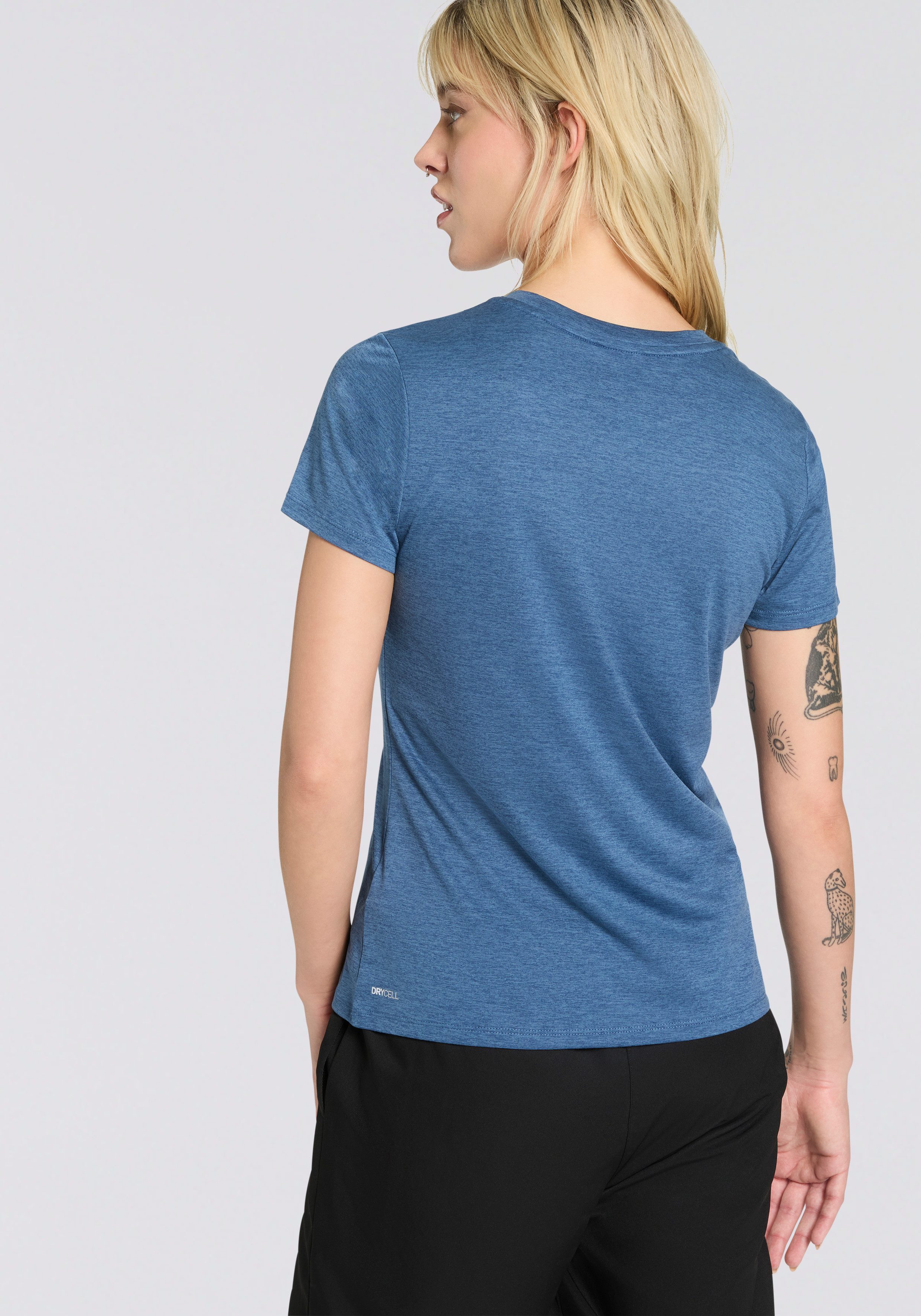 PUMA Trainingsshirt W TAD ESSENTIAL HEATHER LOGO TEE