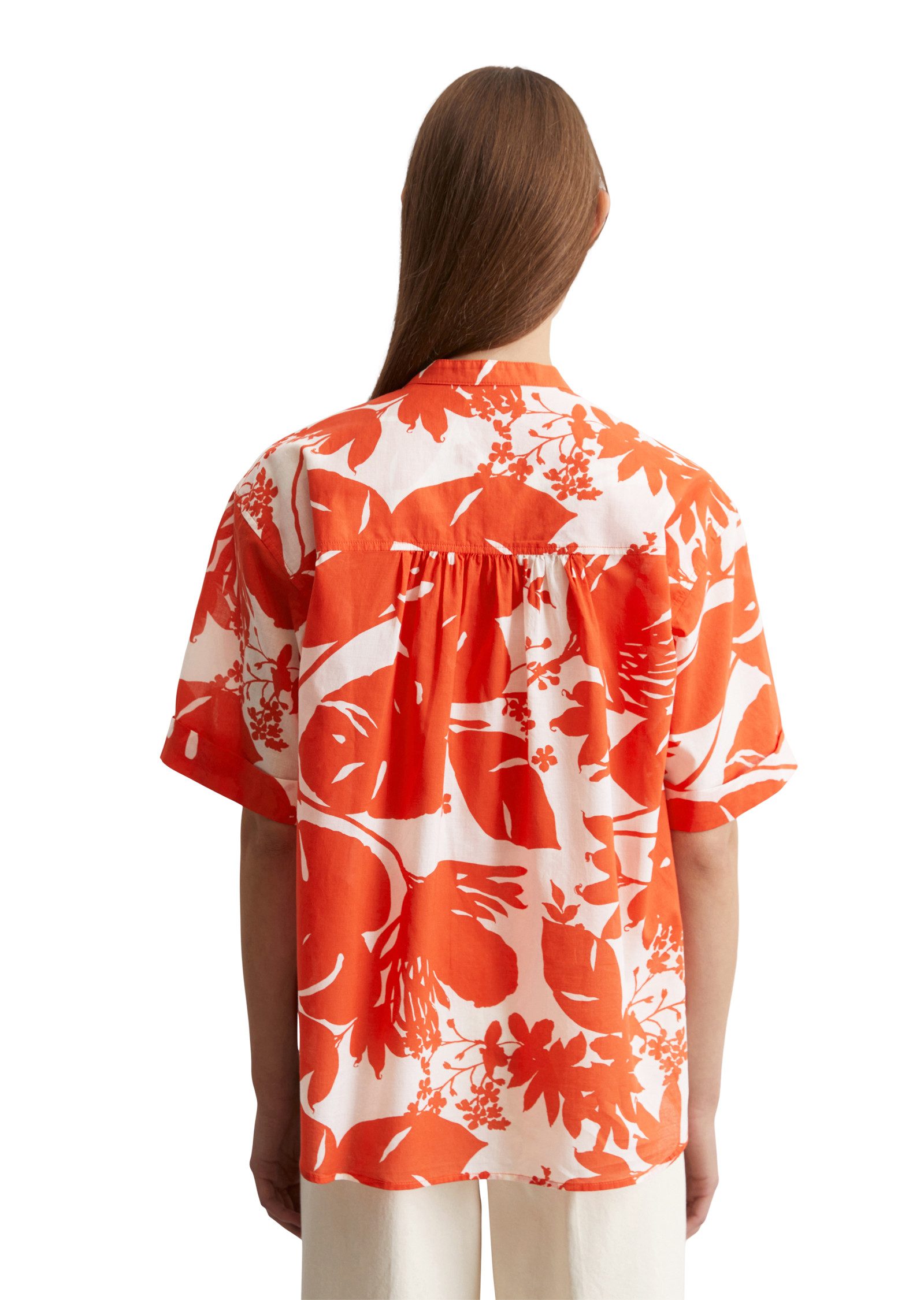 Marc O'Polo Blouse met korte mouwen met modieuze all-over print