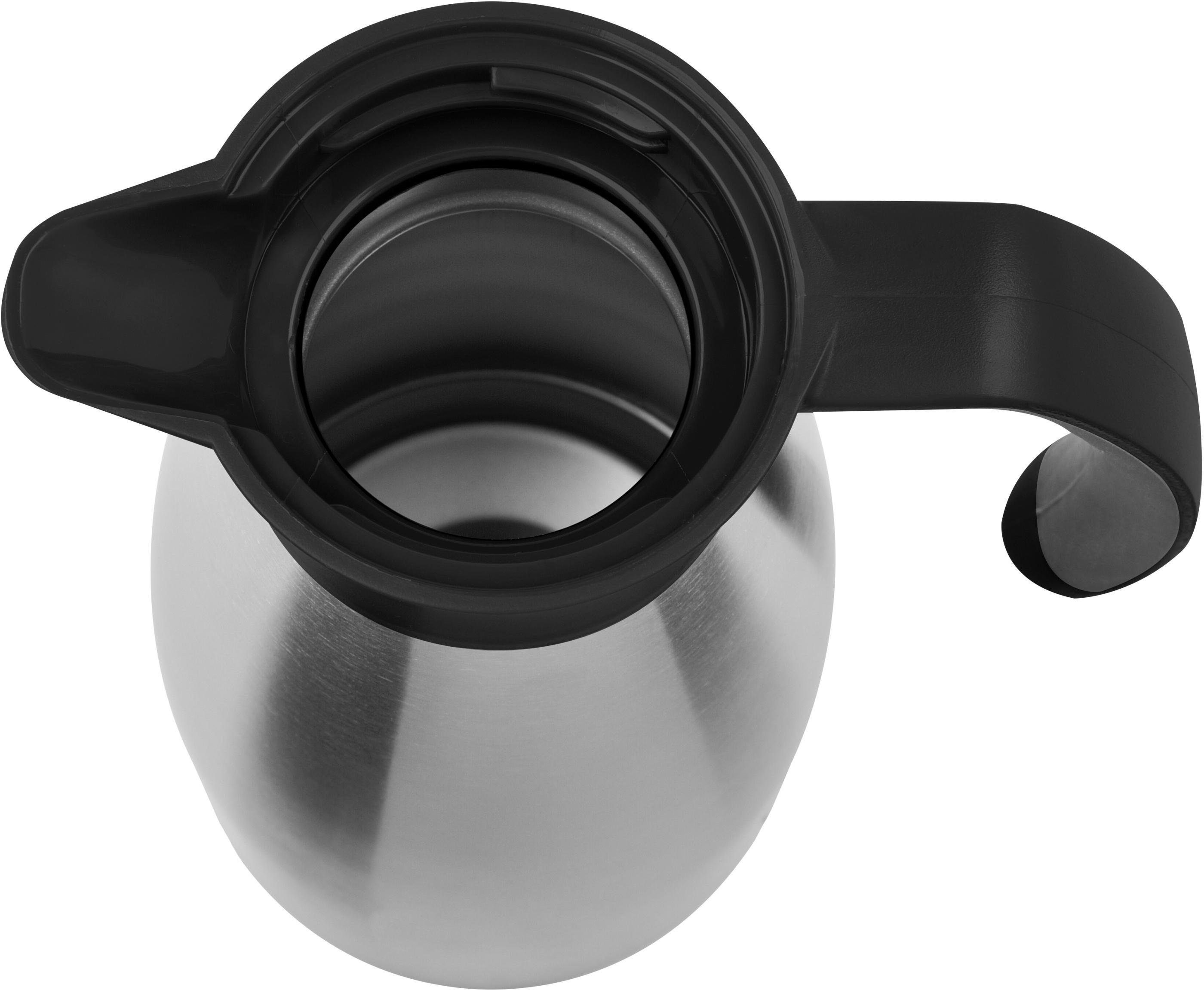 Emsa Thermoskan Soft grip Zacht grip handvat, 100% dicht, lekvrij, ruimtebesparend, roestvrij staal