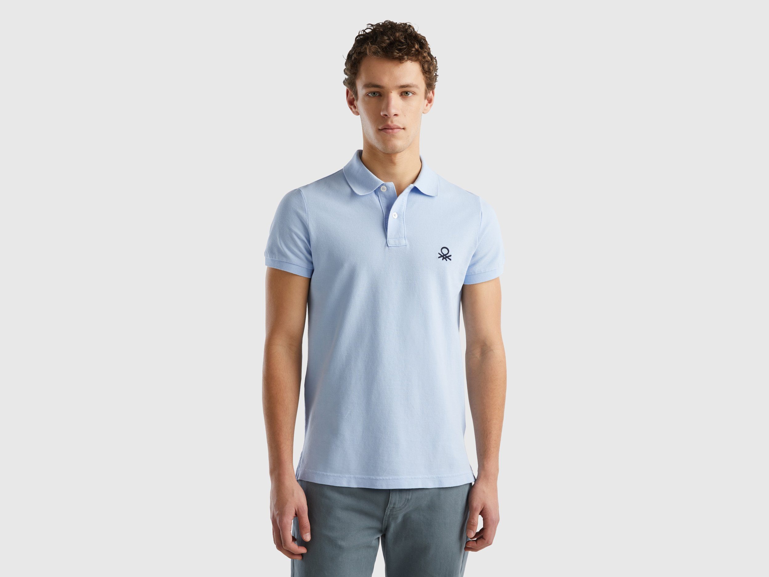 United Colors of Benetton Poloshirt met grote label-badge