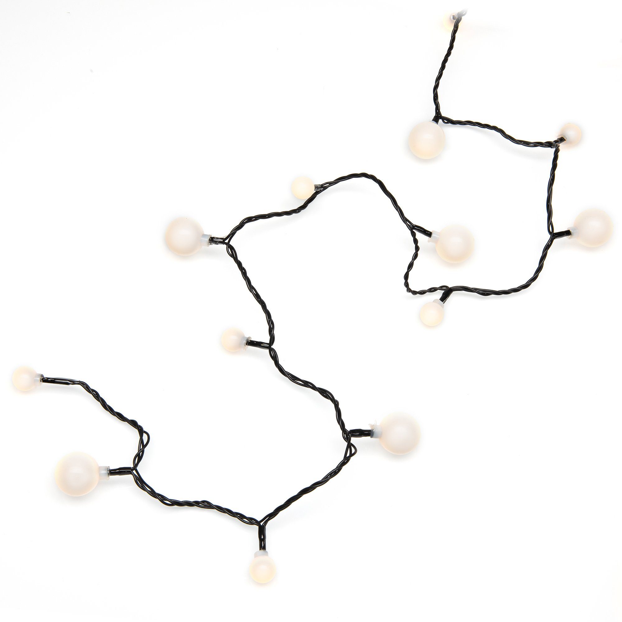KONSTSMIDE Led-lichtsnoer Kerstversiering buiten Led bollichtketting, kleine & grote ronde dioden, 80 dioden (1 stuk)