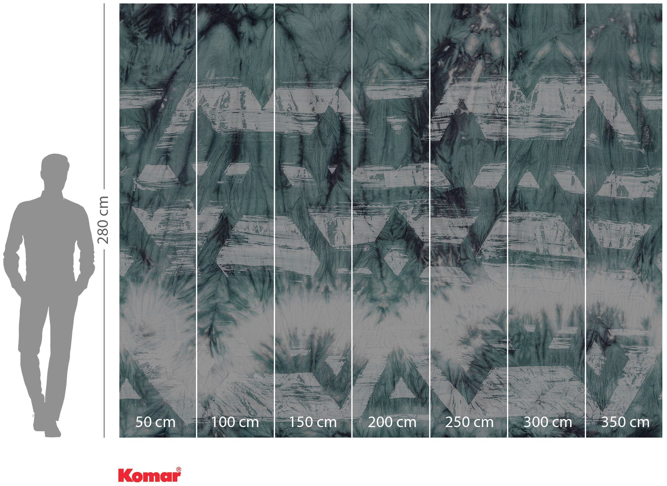 Komar Vliesbehang Digitale print vlies - Tribal Dye - Afmeting 350 x 280 cm