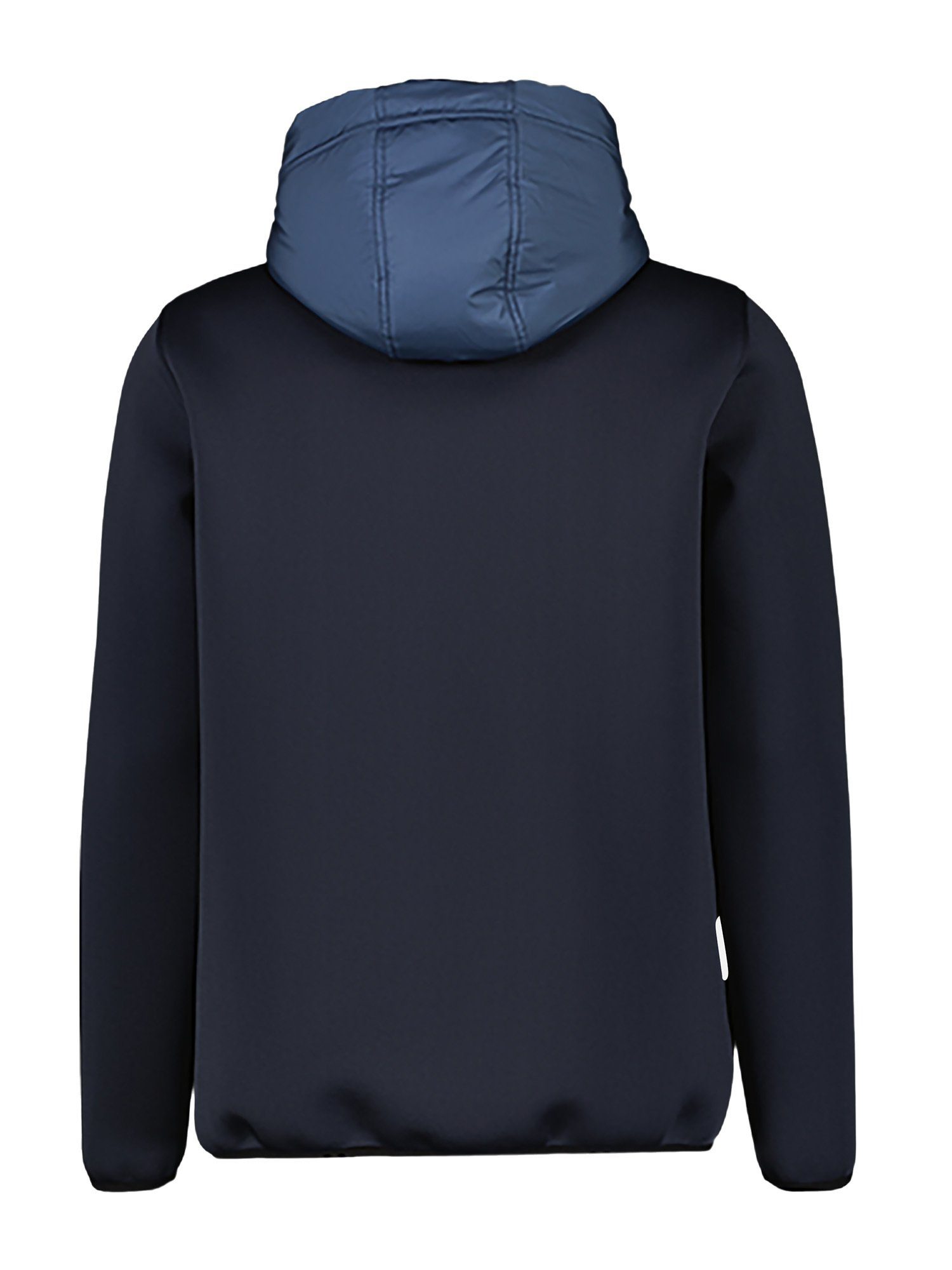 Lerros Sweatvest LERROS sweatshirt jack met nylon voorkant