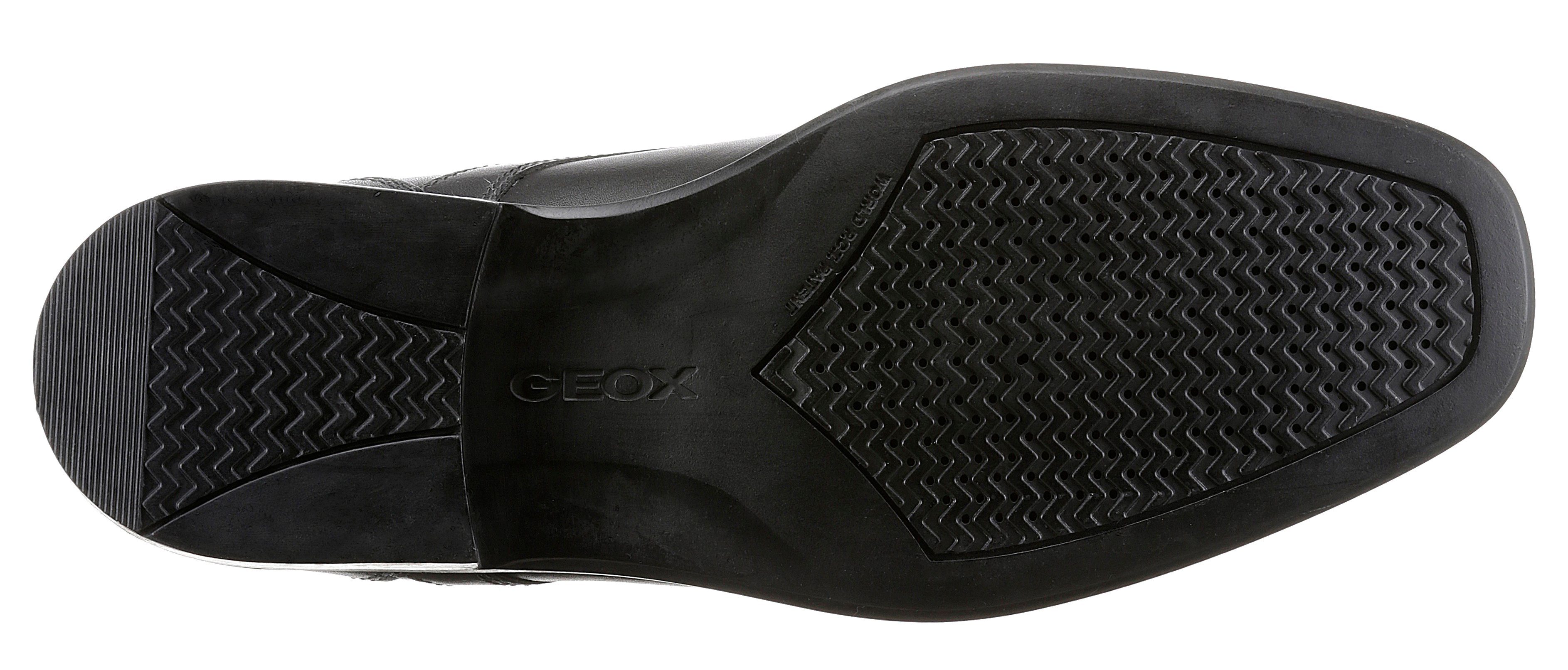 Geox Veterschoenen UOMO FEDERICO met klein elastiek aan de zijkant, vrijetijdsschoen, lage schoen, veterschoen