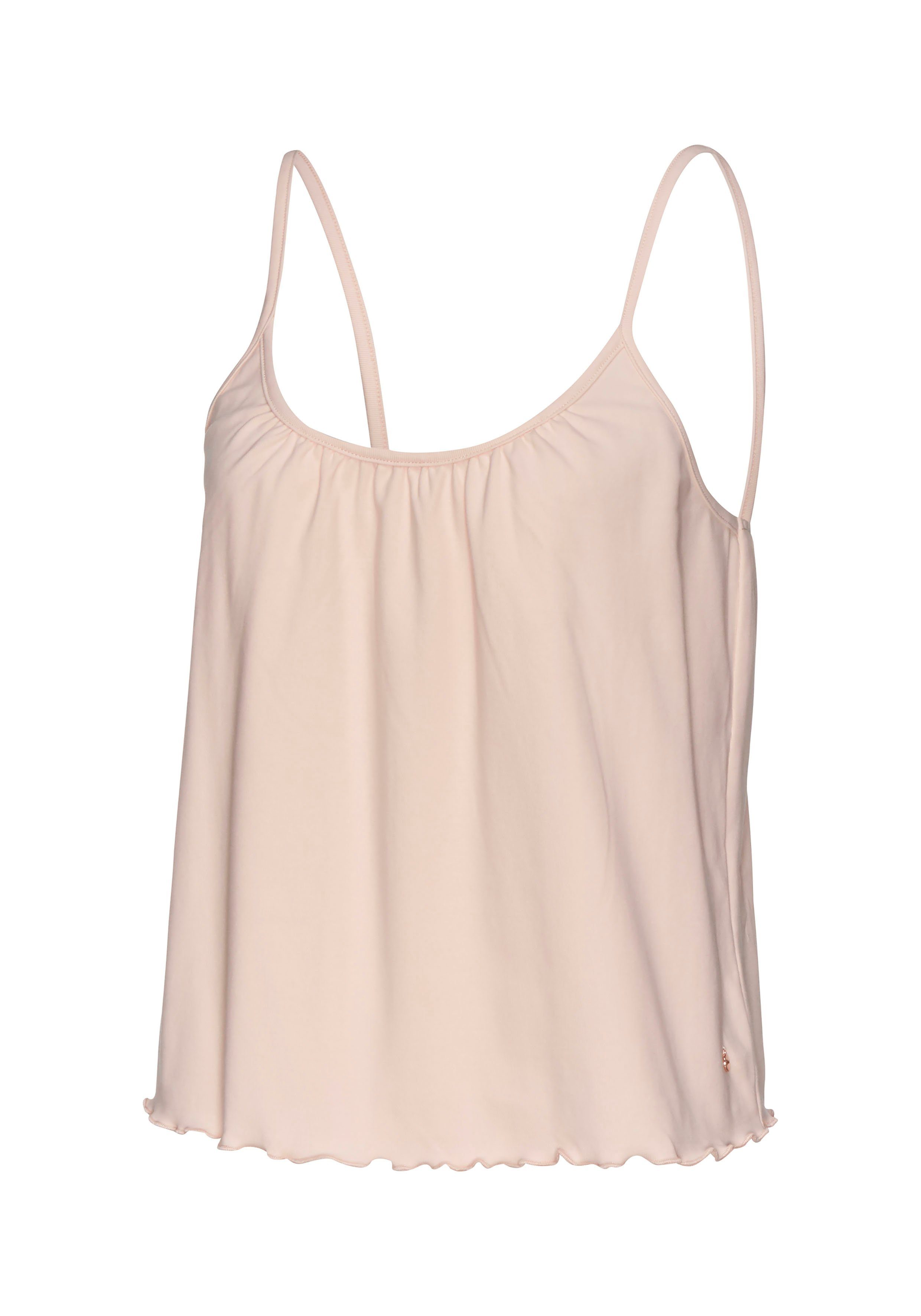 s.Oliver RED LABEL Beachwear Geribde tanktop met babylockzoom