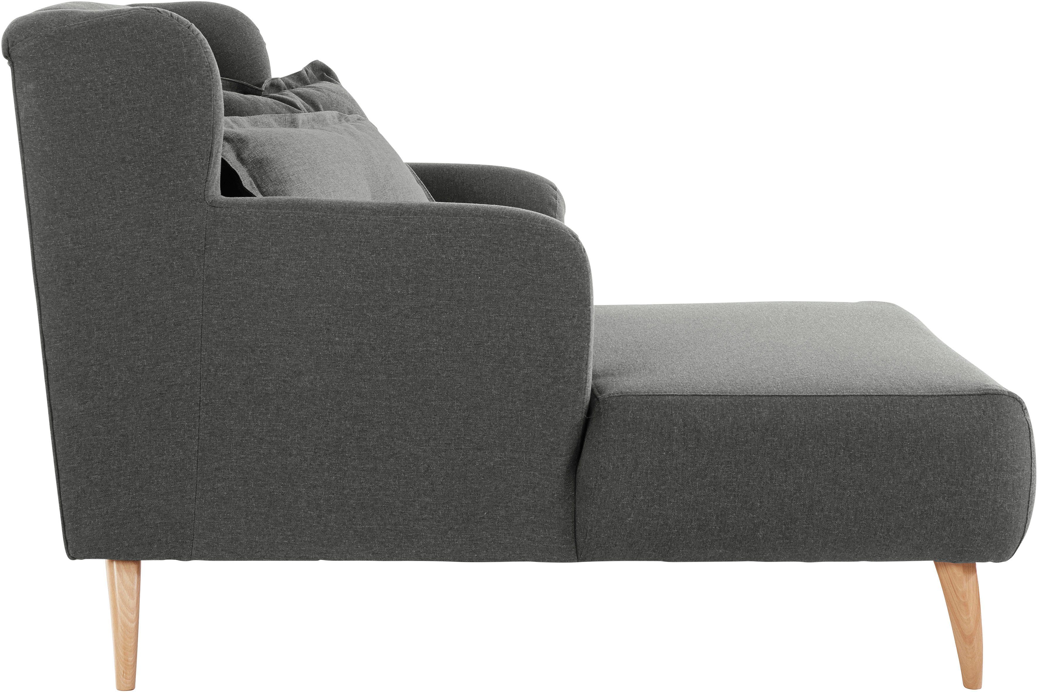 Home affaire Loveseat Baggio met houten voetjes