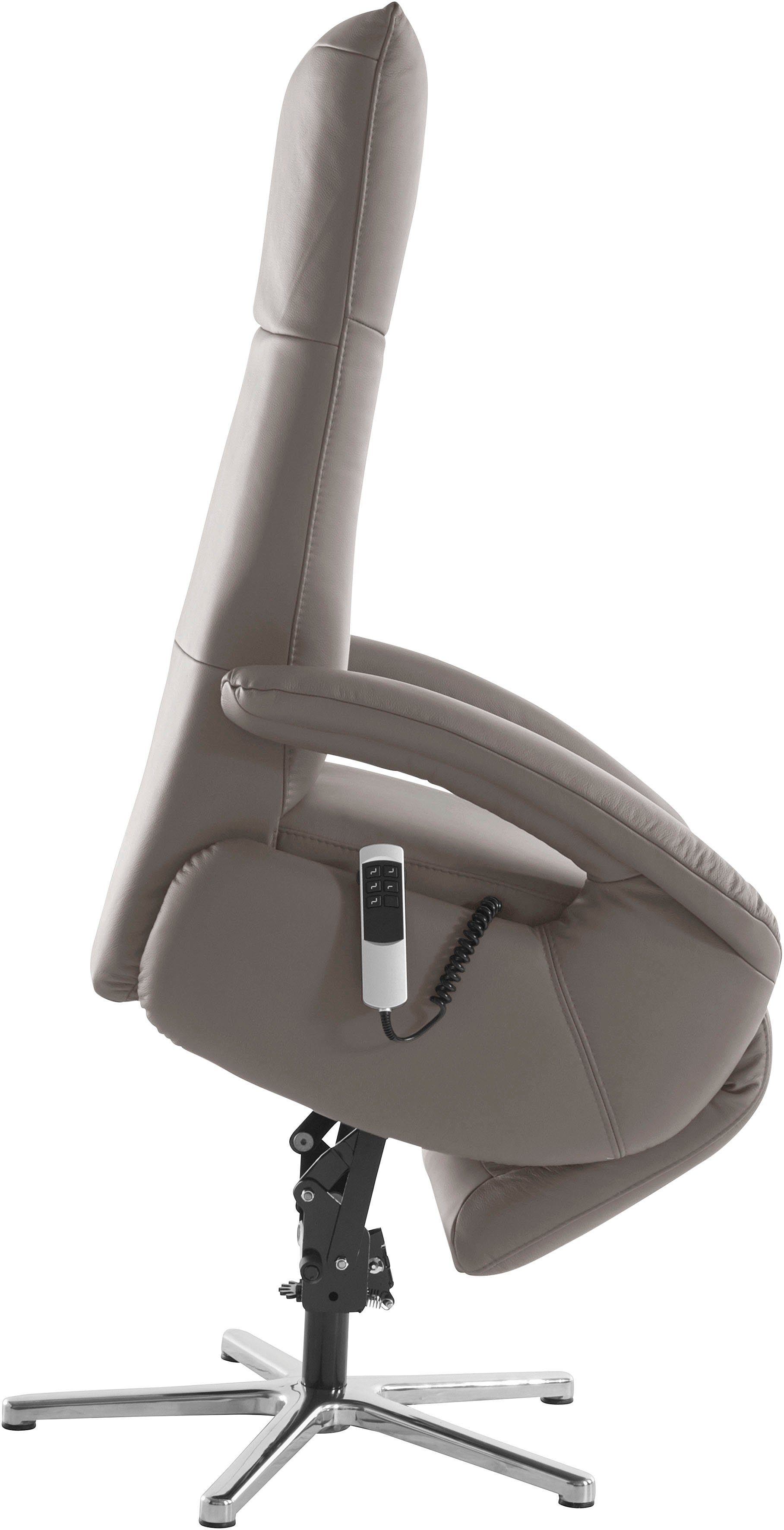 sit&more Relaxfauteuil Tycoon met verstelbare hoofdsteun en 360° draaifunctie keuze tussen handmatige of elektrische functie, ook met accu (draadloos)