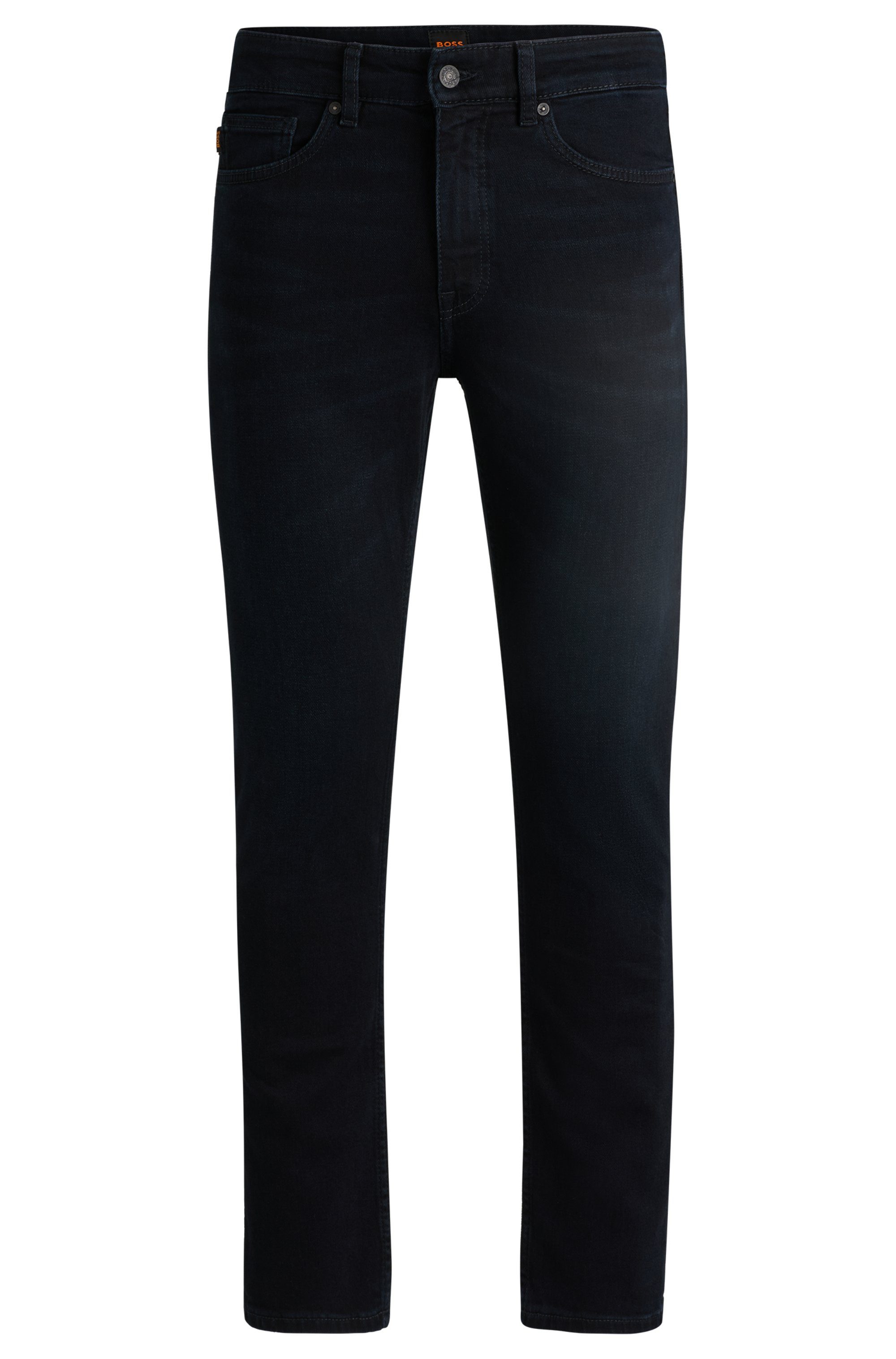 Boss Orange Slim fit jeans DELAWARE BO met lederen boss badge