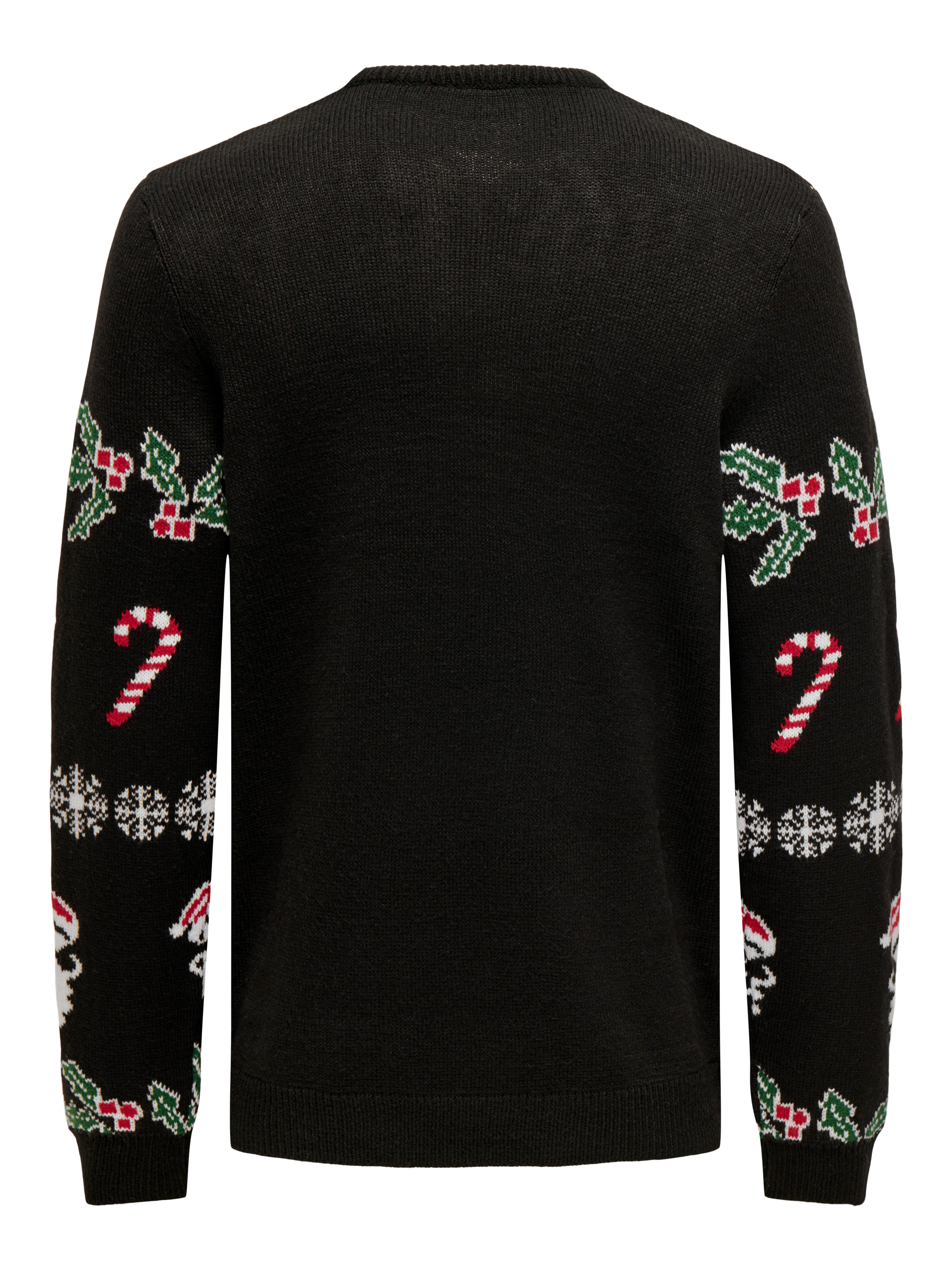ONLY & SONS Gebreide trui ONSXMAS REG 5 ALLOVER CREW KNIT