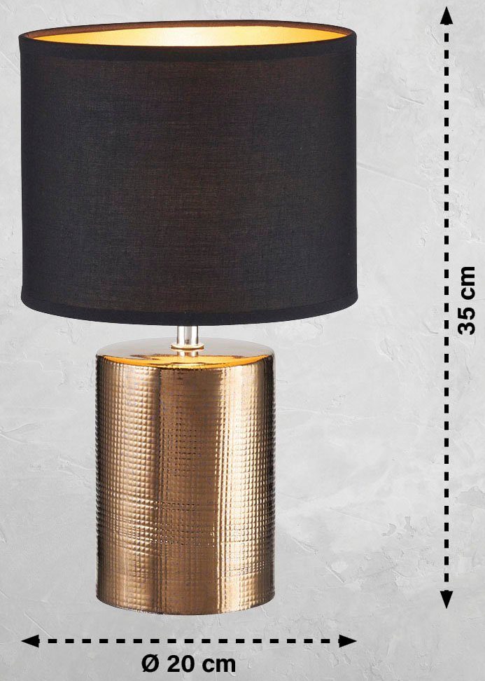 Honsel Leuchten Tafellamp Bronz extravagante materiaalcombinatie (1 stuk)