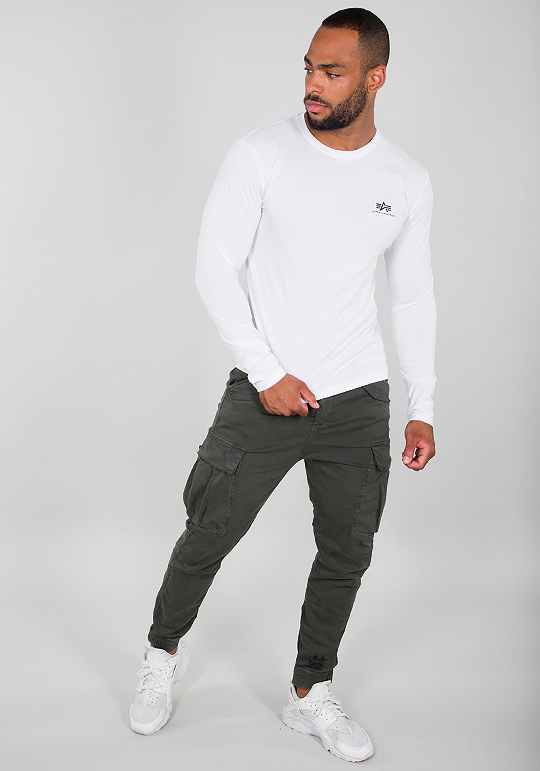 Alpha Industries Shirt met lange mouwen Basic LS Small Logo