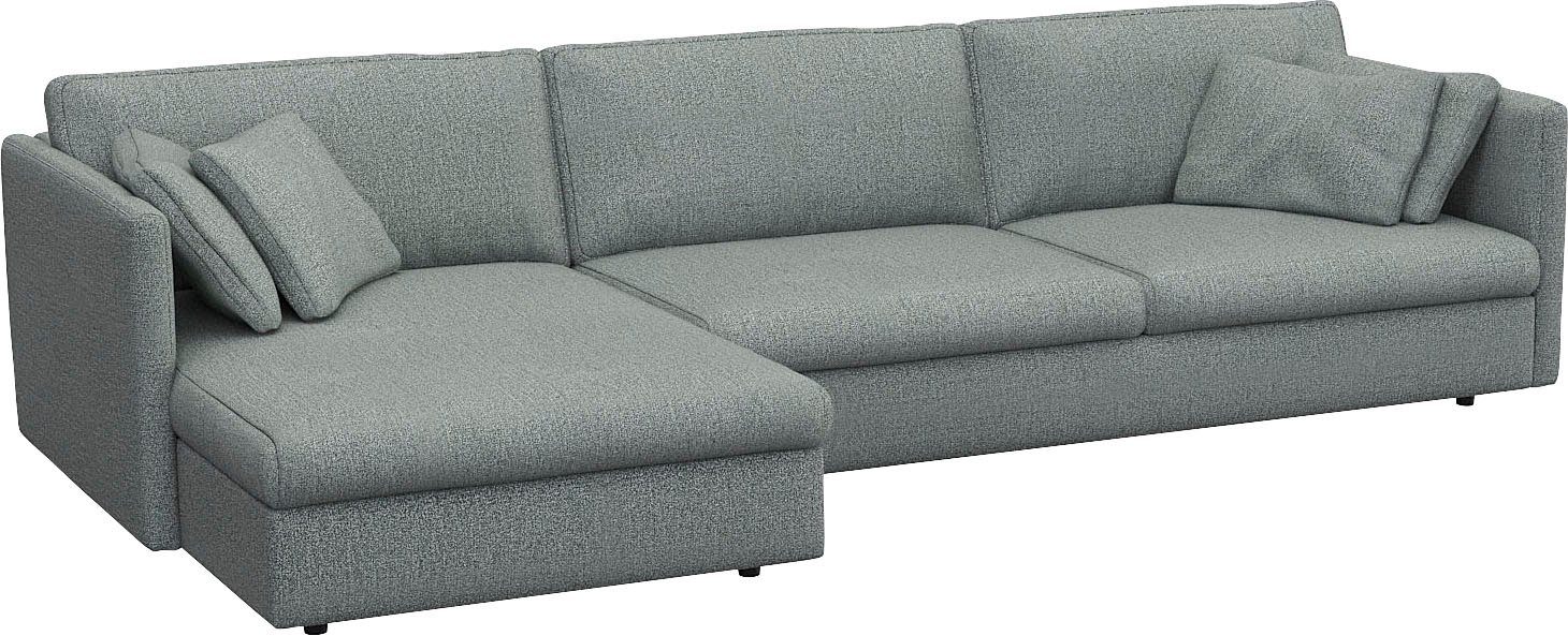 FLEXLUX Hoekbank Lovane Zacht en zeer comfortabel, grote zitdiepte op koudschuim, inclusief sierkussen