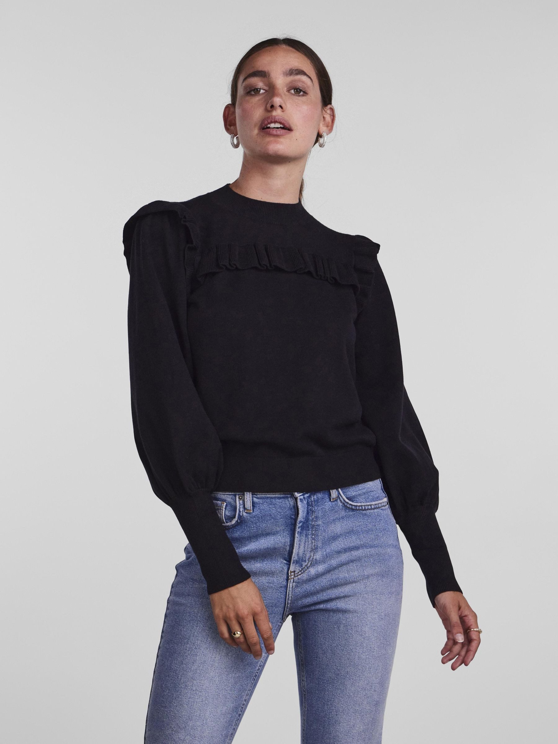 Y.A.S Trui met staande kraag YASJUM LS KNIT PULLOVER S. NOOS