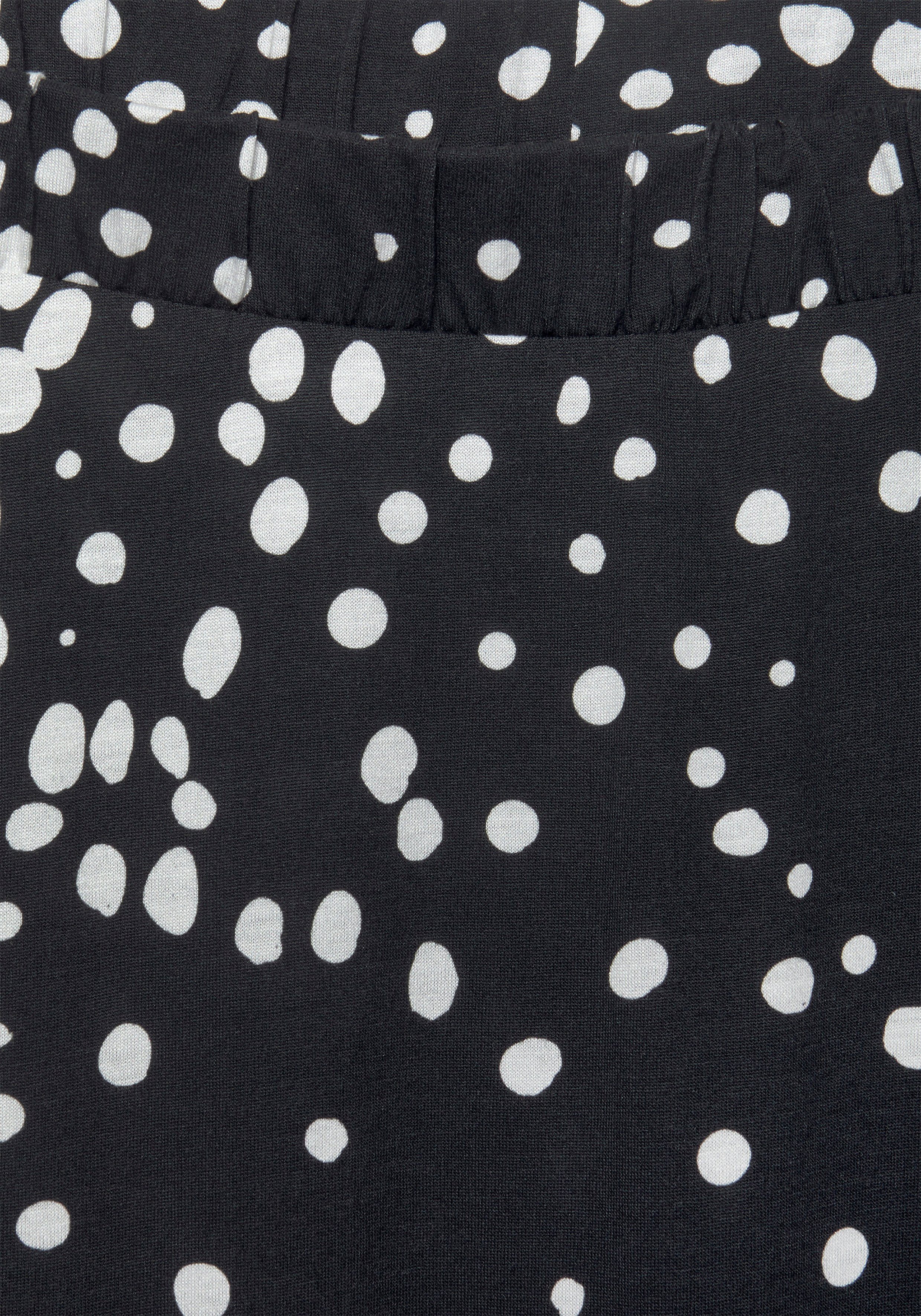 Vivance Maxirok met stippenprint en elastische tailleband, zomerse jerseyrok