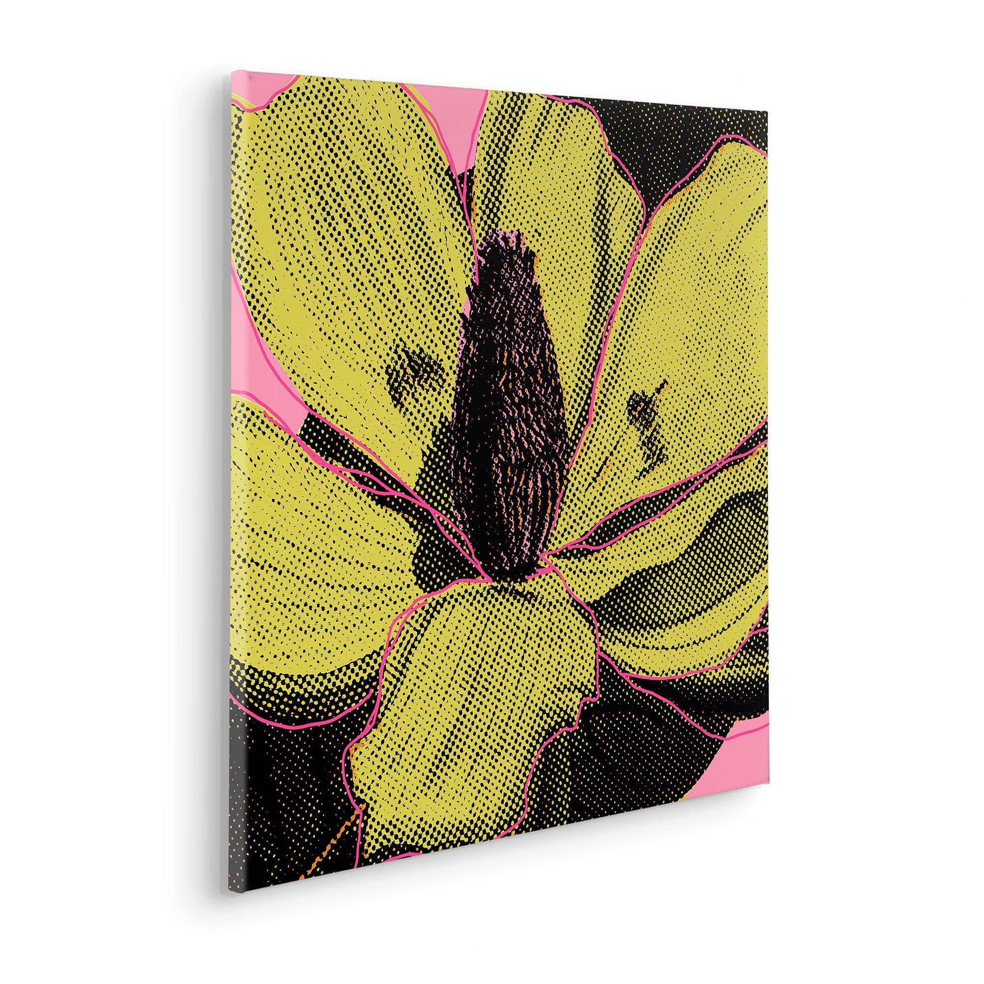 Komar Artprint op linnen Yellow Fusion - Afmeting 60 x 60 cm (1 stuk)