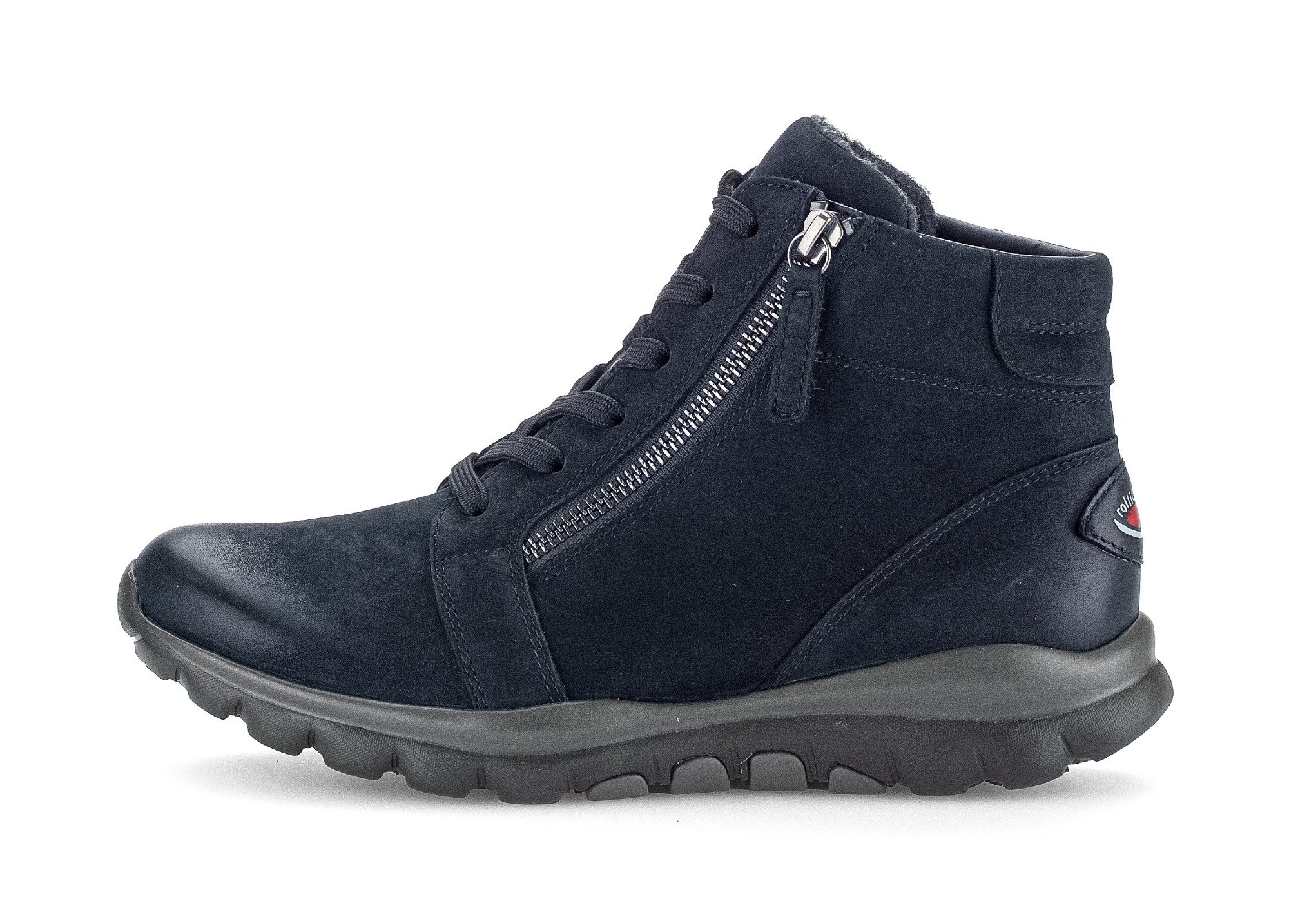 Gabor Rollingsoft Hoge veterschoenen met geprofileerde rubberzool