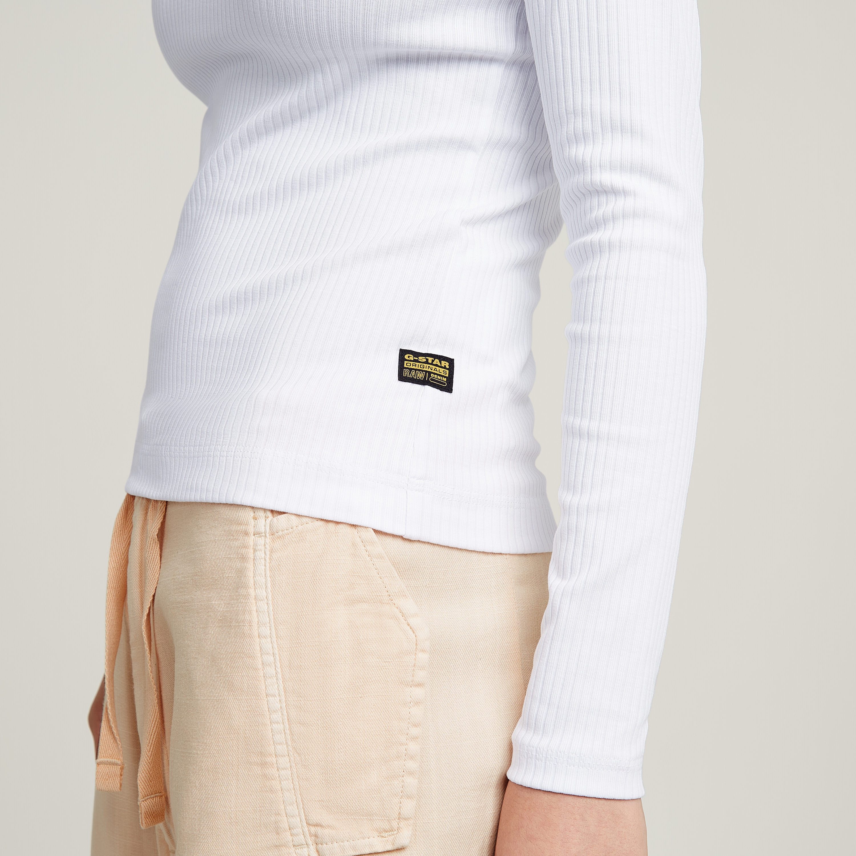 G-Star RAW Longsleeve Slim Rib met stretchaandeel