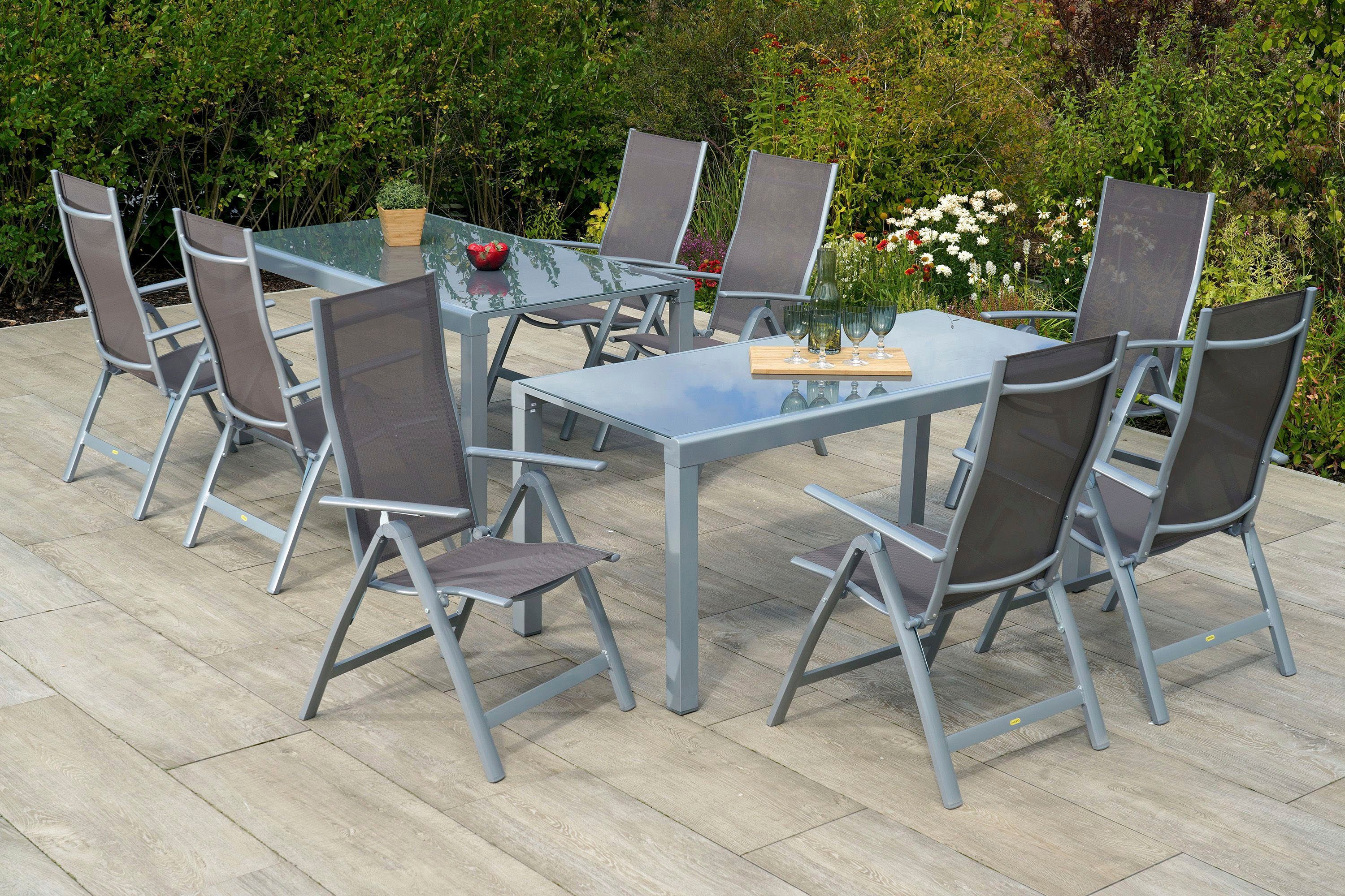 MERXX Tuin-eethoek Carrara (9-delig) tuinsets