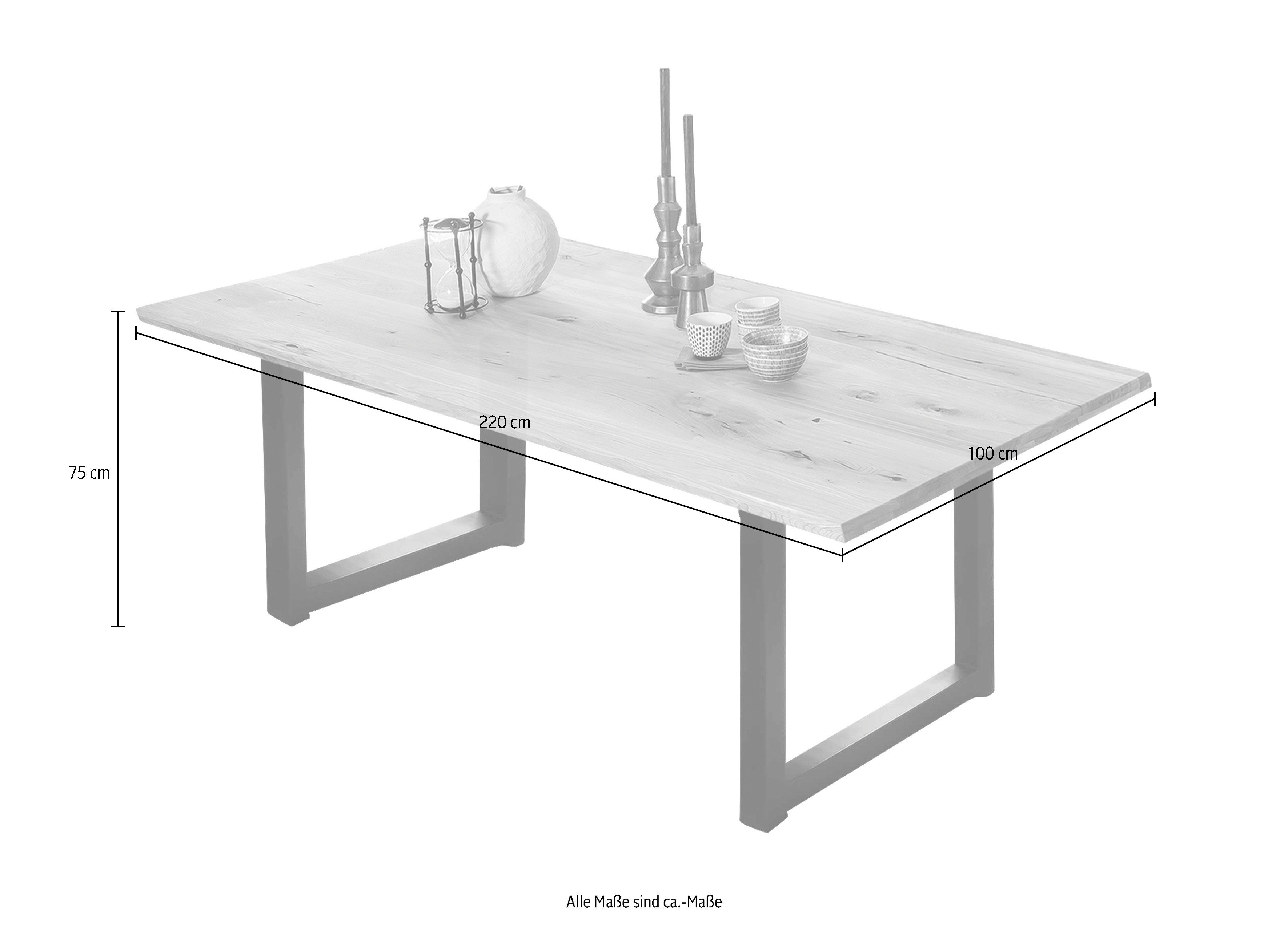 SIT Eettafel Sledeframe in industriële antiek-look