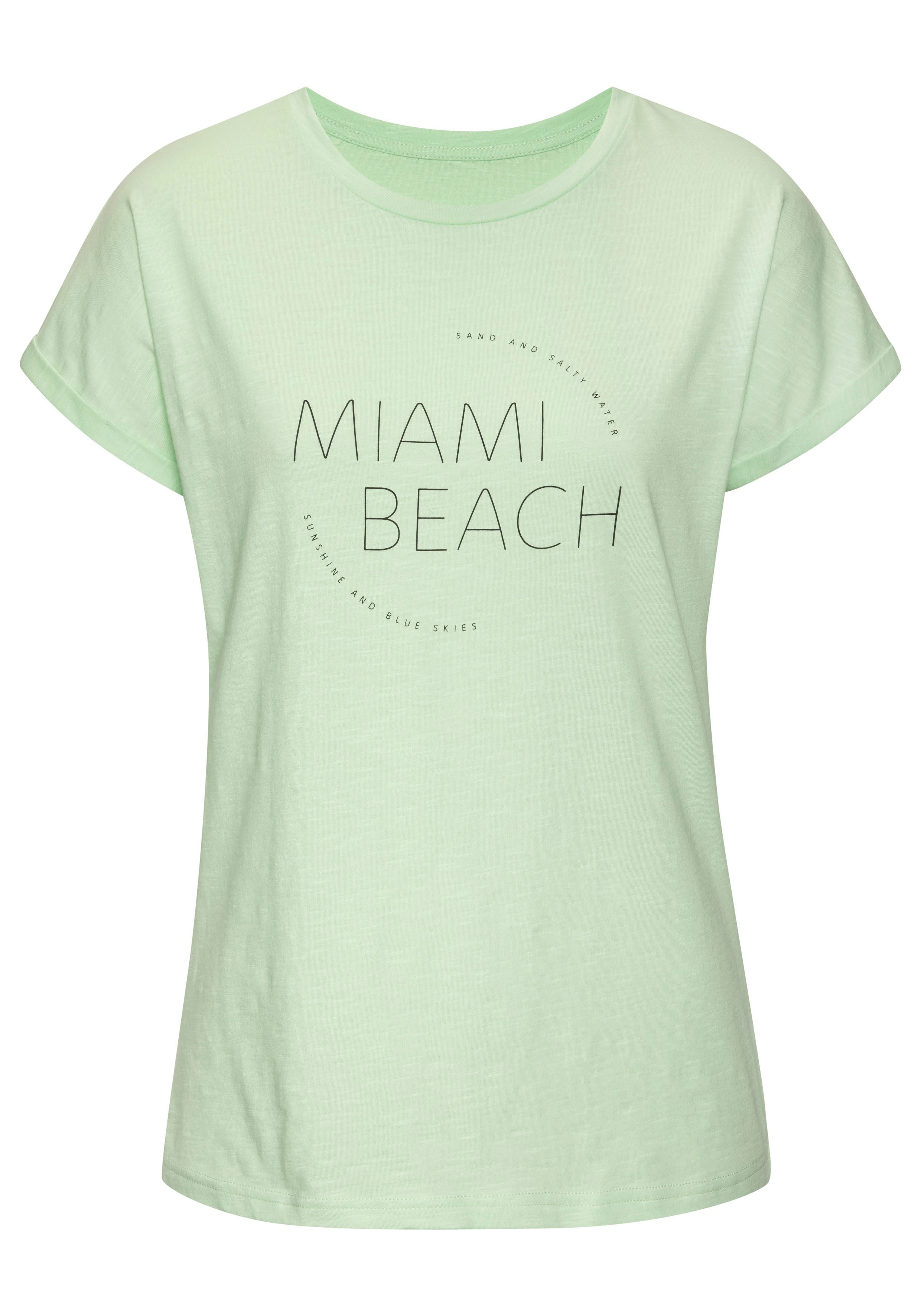 Vivance T-shirt Met modieuze frontprint in een zachte katoenkwaliteit (Set van 2)