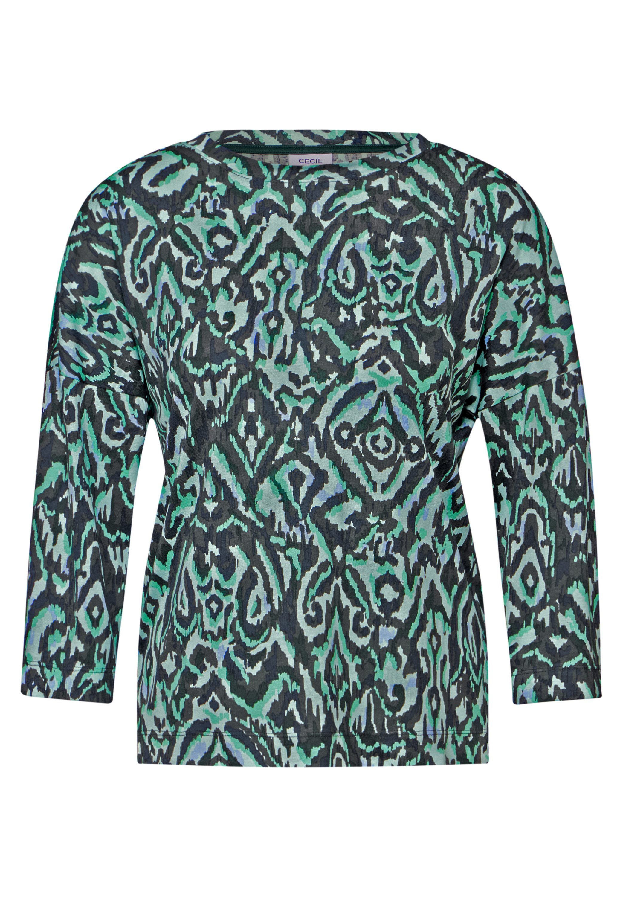 Cecil Shirt met 3/4 mouwen met print all-over