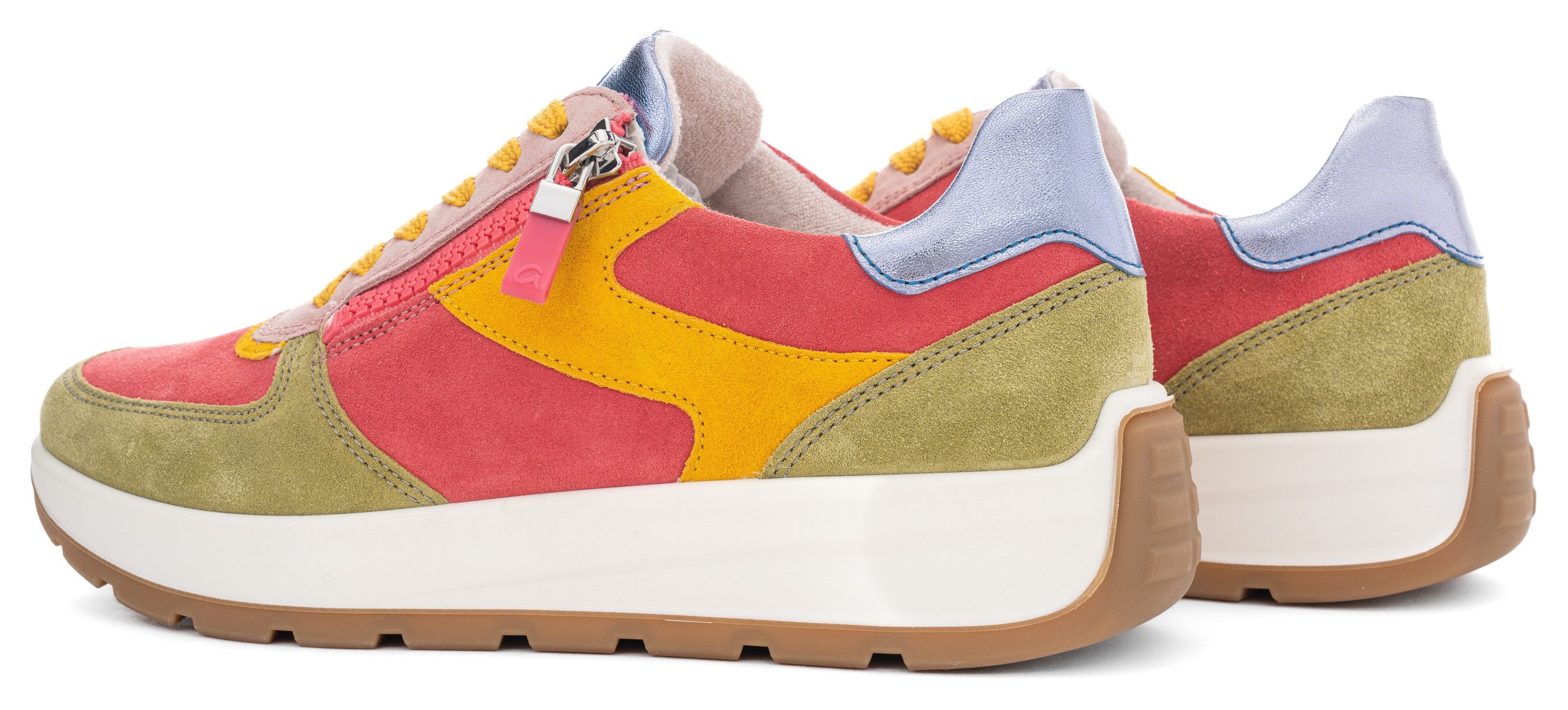 Ara Sneakers met sleehak New York , pride sneaker, veterschoen in comfortabele breedte h (= zeer breed)