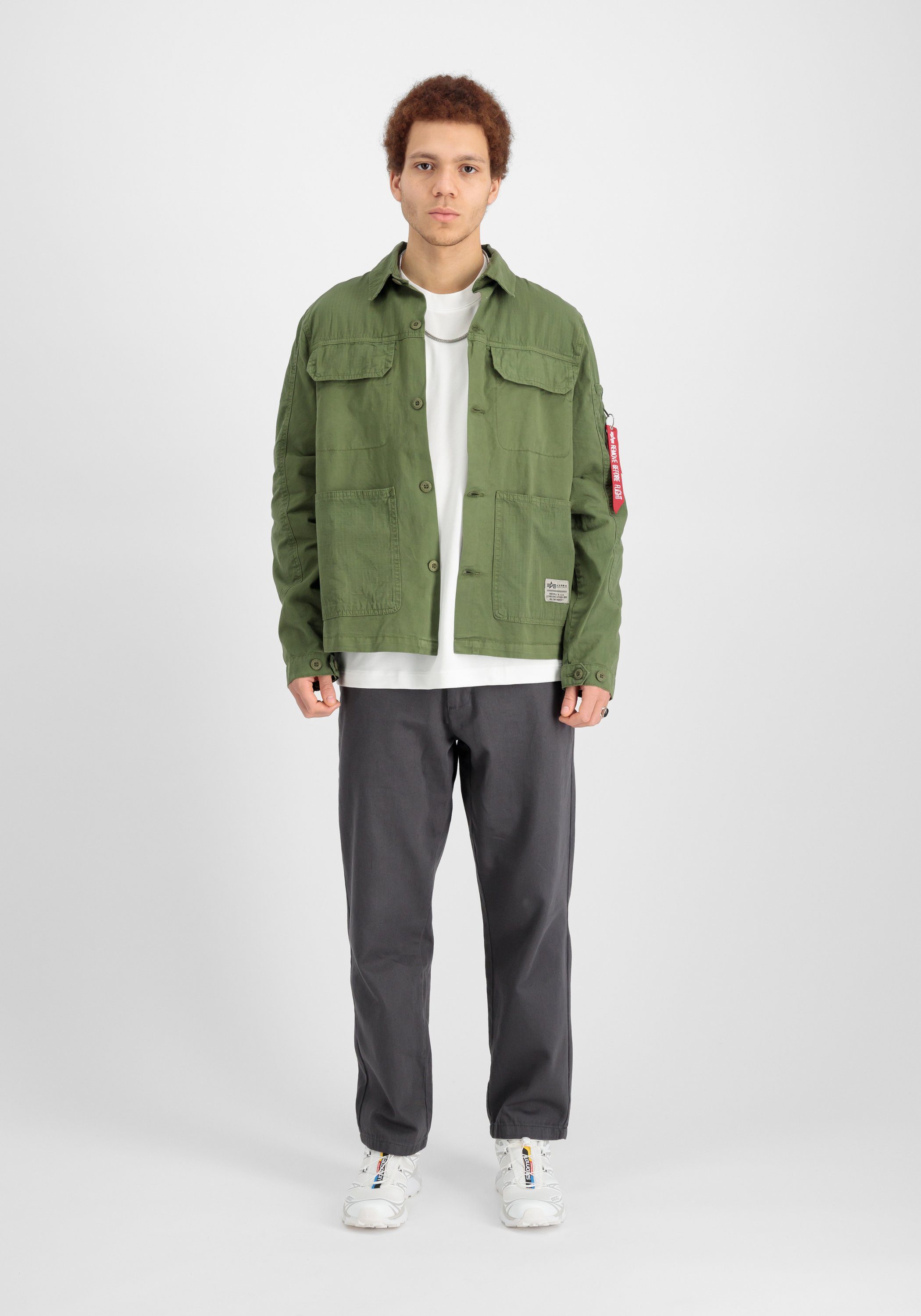 Alpha Industries Overhemdjasje ALPHA INDUSTRIES Men - Overshirts Color Block Overshirt