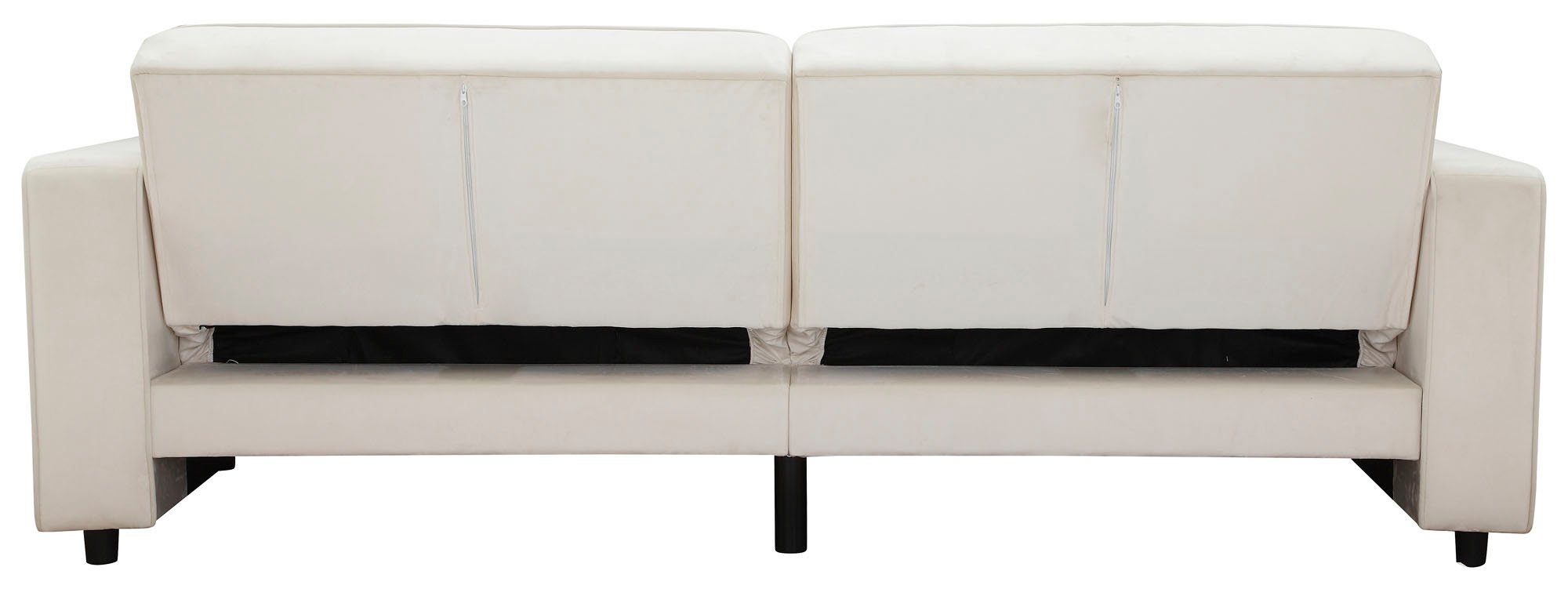 Dorel Home 3-zitsbank Allie slaapbank 225 cm Slaapbank functie (108/190cm), trendy ribfluweel of onderhoudsvriendelijk velours