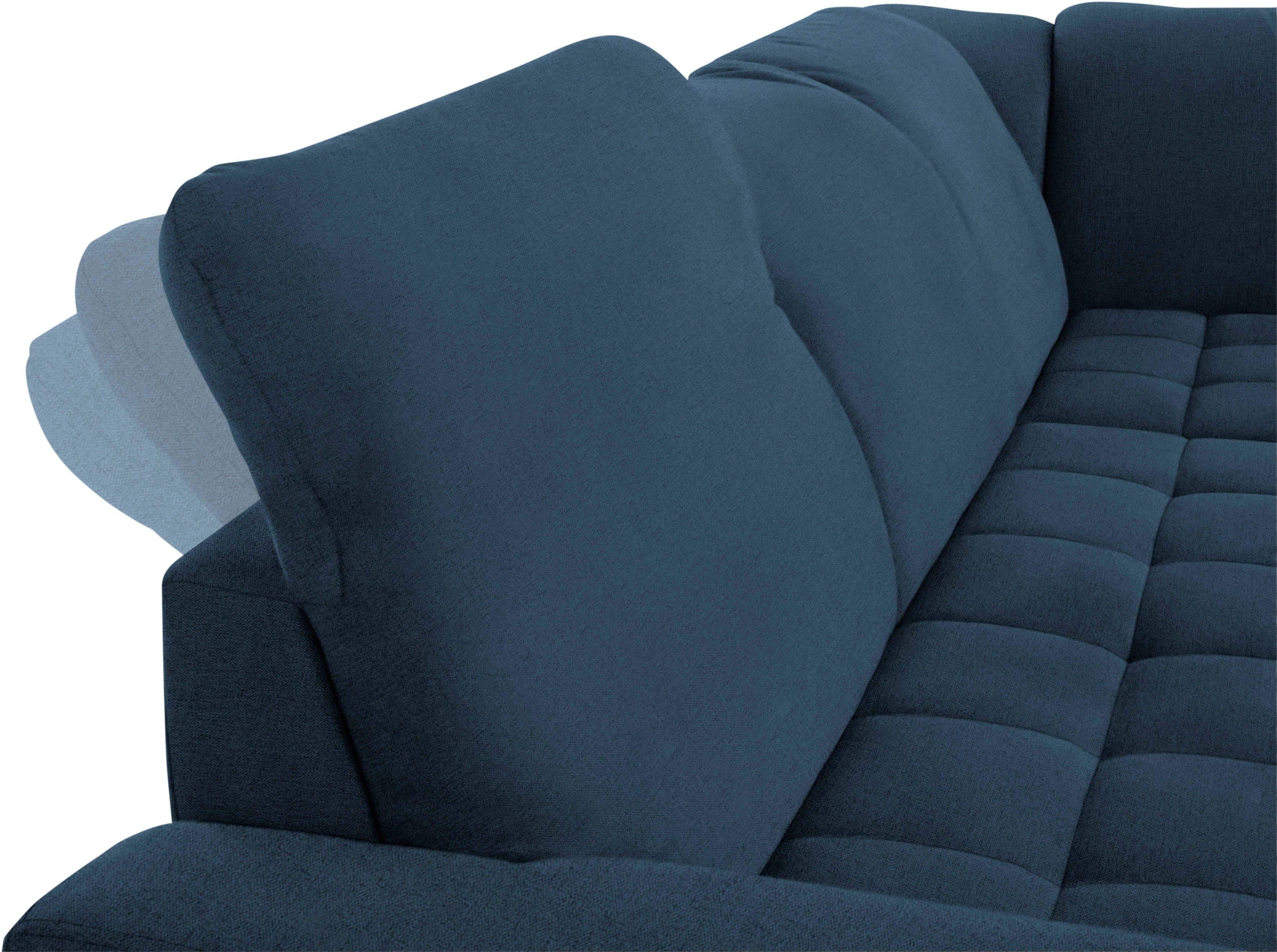 DOMO collection Hoekbank Franzi, tijdloos en elegant, moderne zittingstikking, L-Vorm