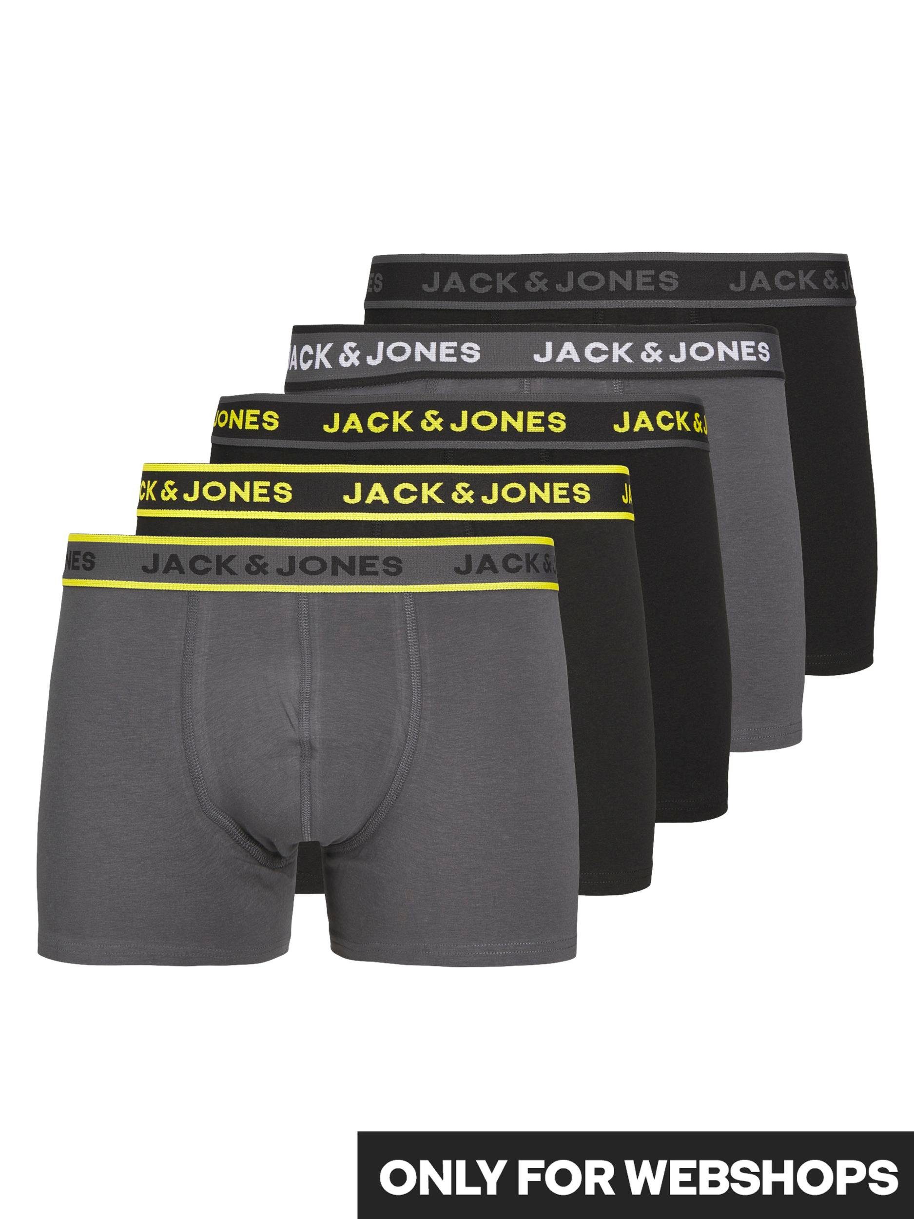 Jack & Jones Boxershort JACSPEED SOLID TRUNKS 5 PACK (set 5 stuks)
