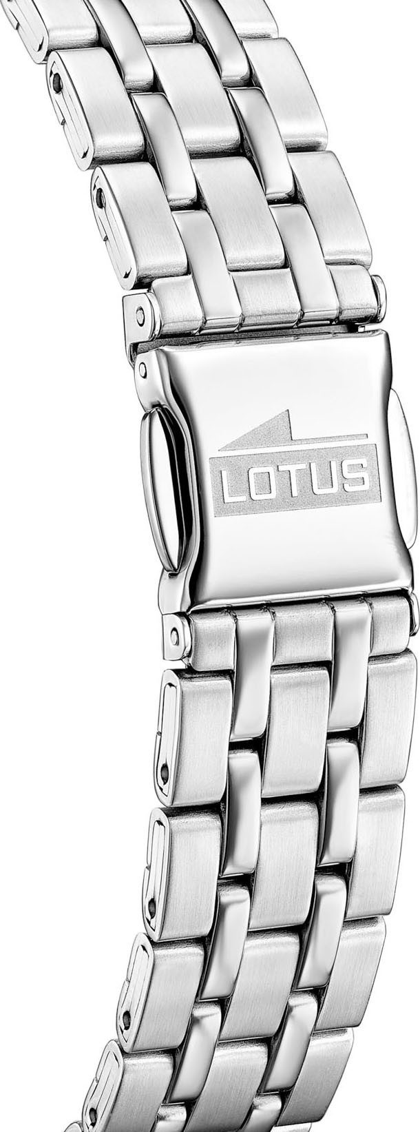 Lotus Kwartshorloge Square Horloge, dameshorloge, stalen band, analoog