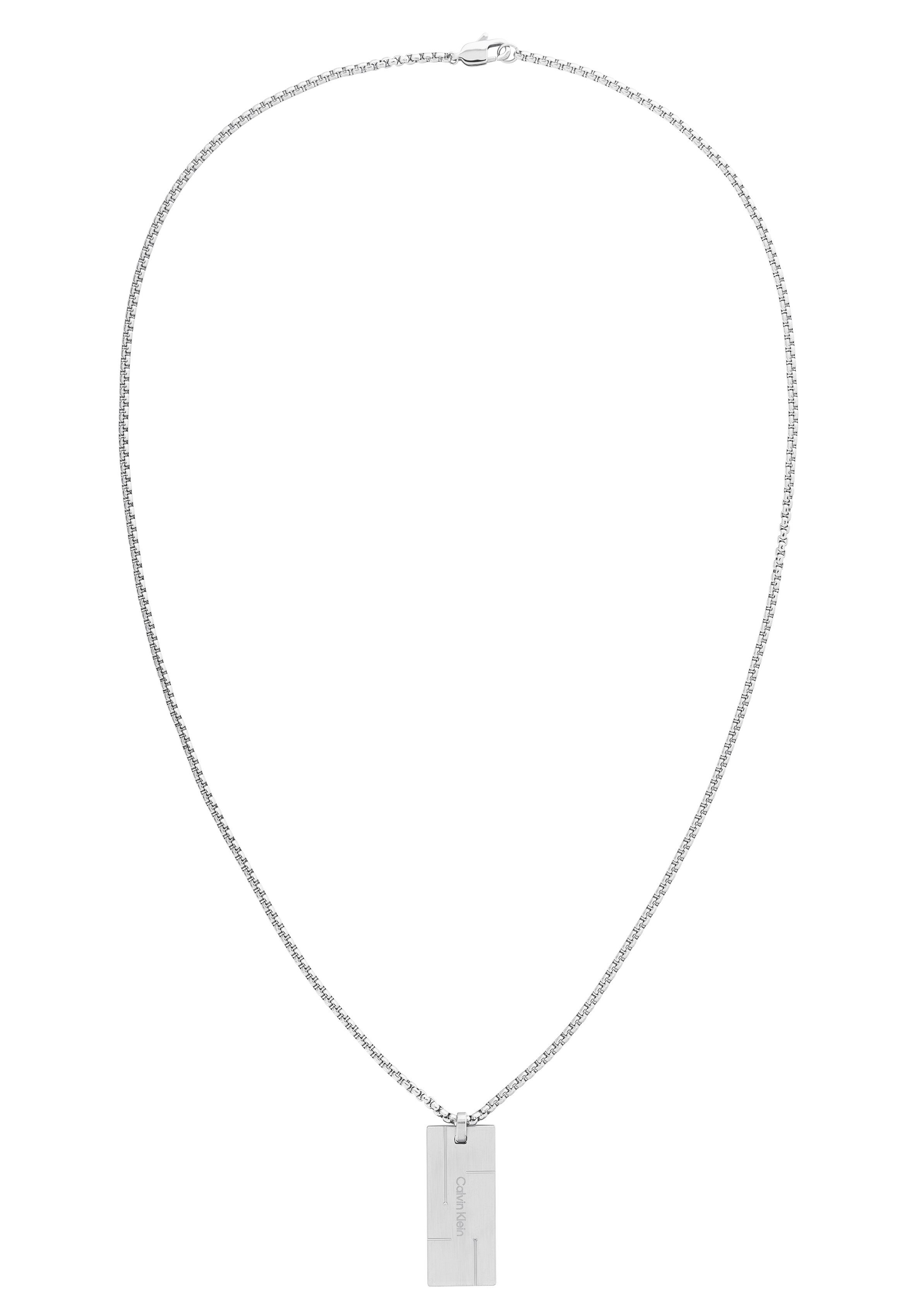 Calvin Klein Ketting met hanger Grid, 35000058, 35000059 met zirkoon (synthetisch)